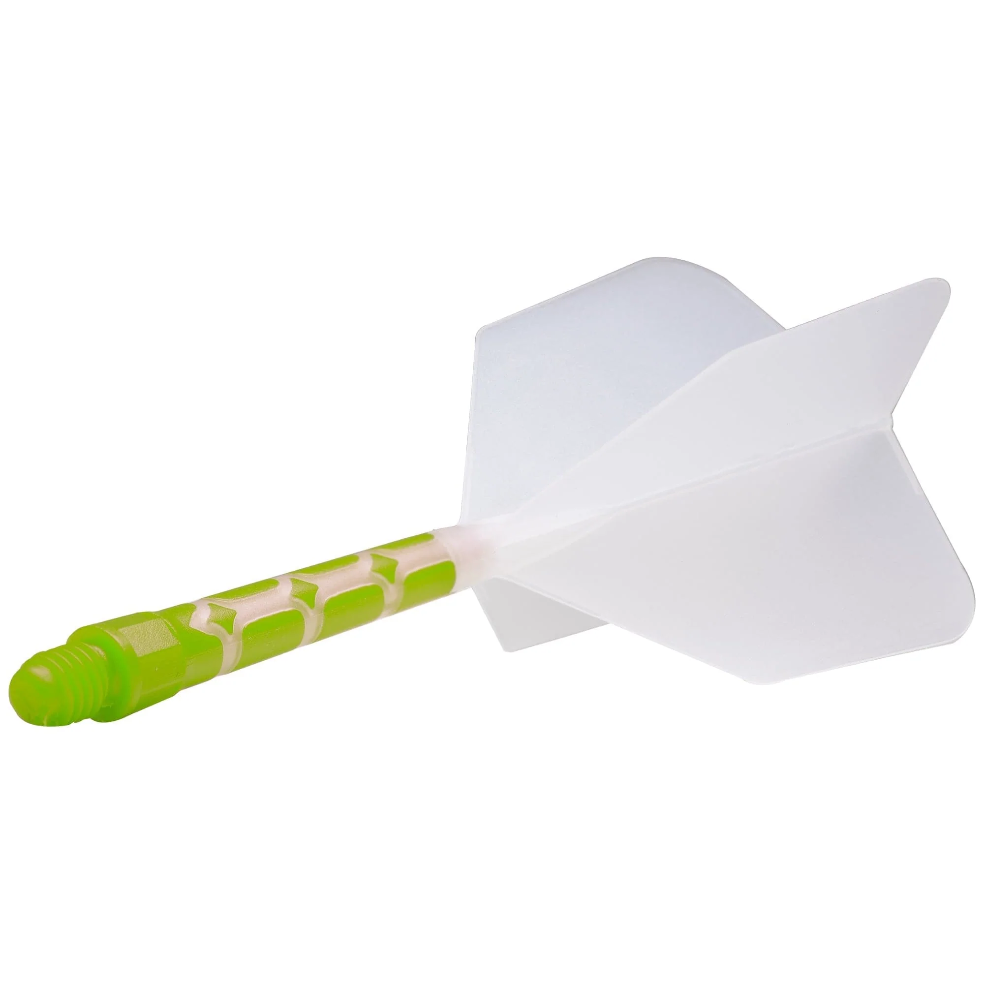 Cuesoul Rost T19 Integrated Dart Shaft and Flights - Big Wing - Lime Green with Clear Flight - Image 5