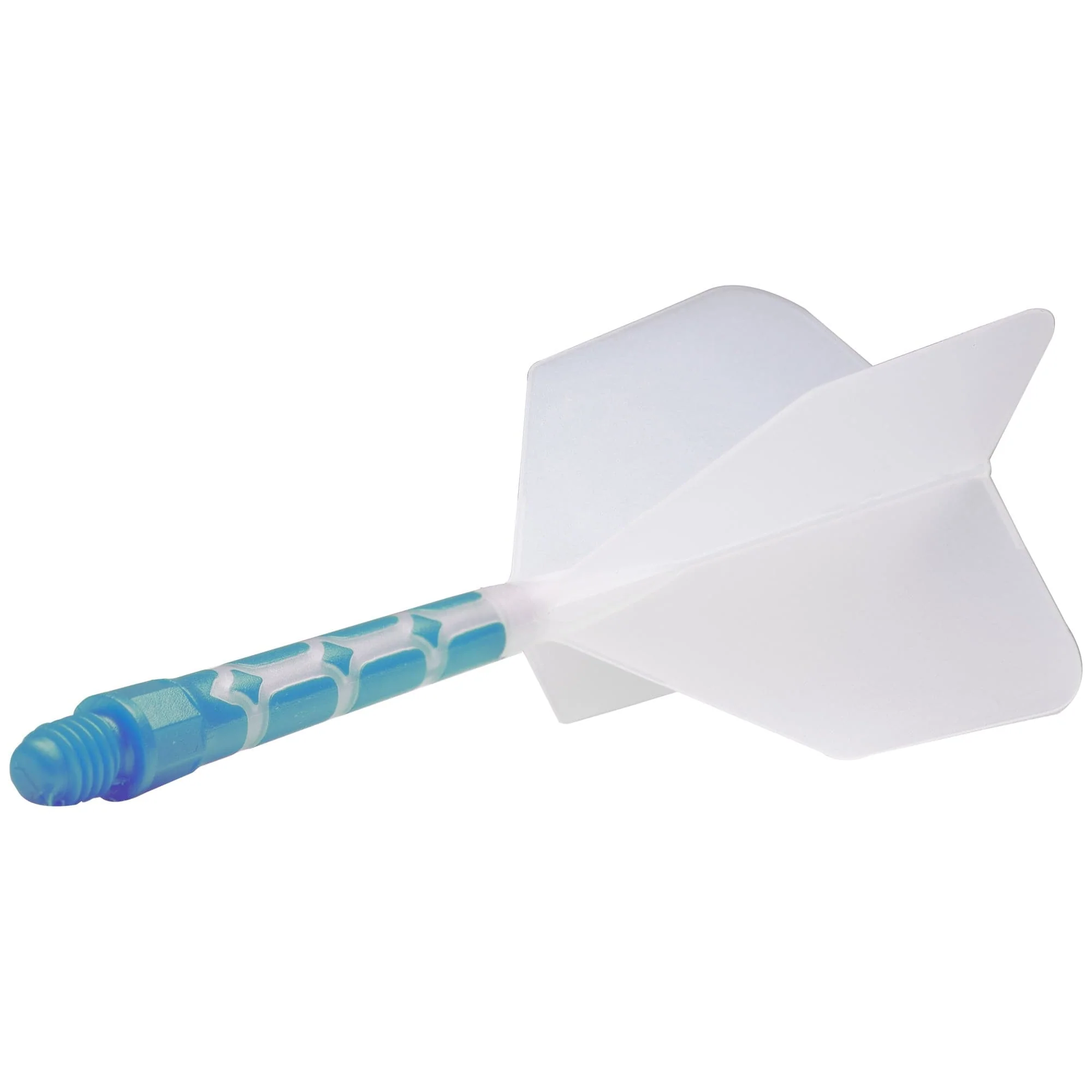 Cuesoul Rost T19 Integrated Dart Shaft and Flights - Big Wing - Sky Blue with Clear Flight - Image 5