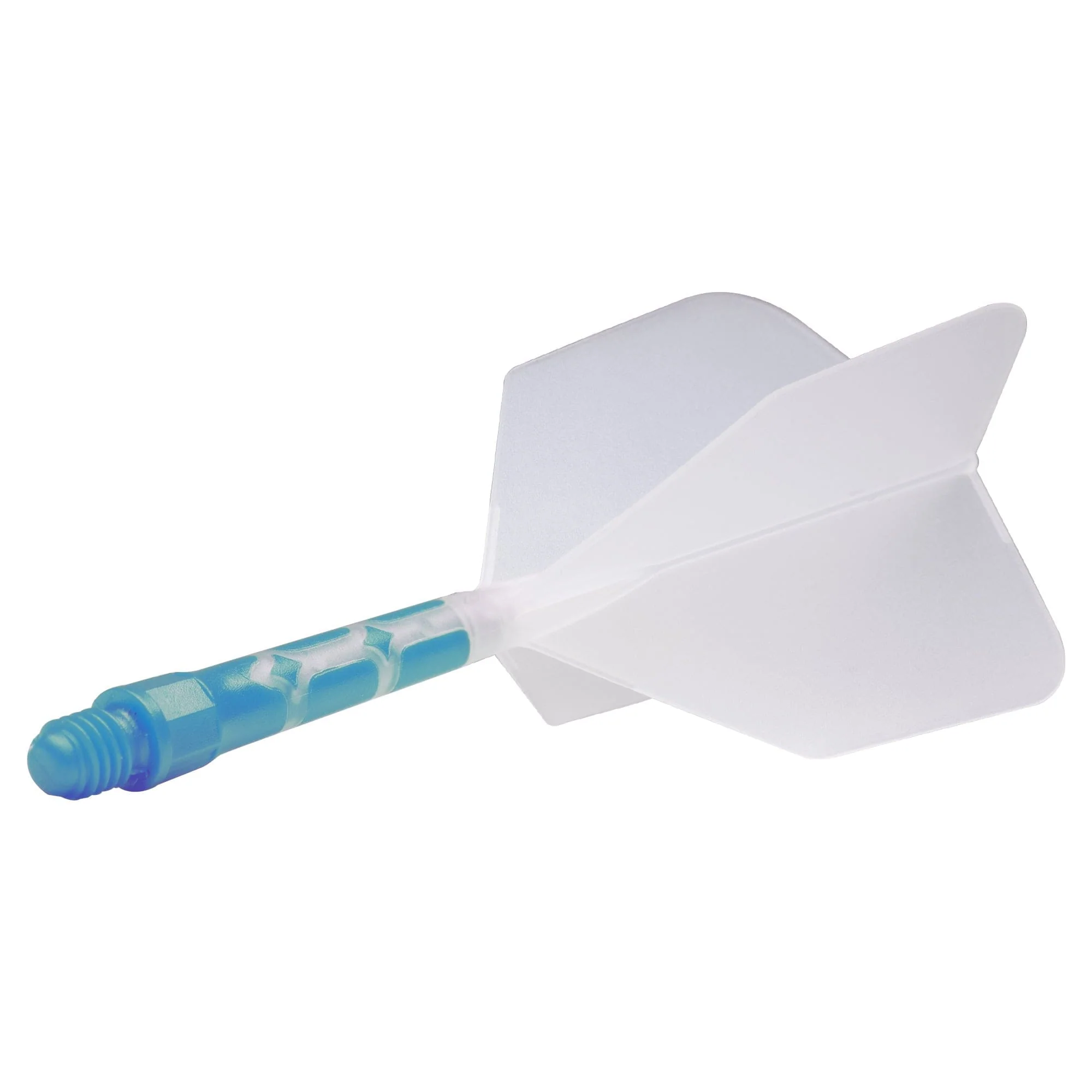 Cuesoul Rost T19 Integrated Dart Shaft and Flights - Big Wing - Sky Blue with Clear Flight - Image 9