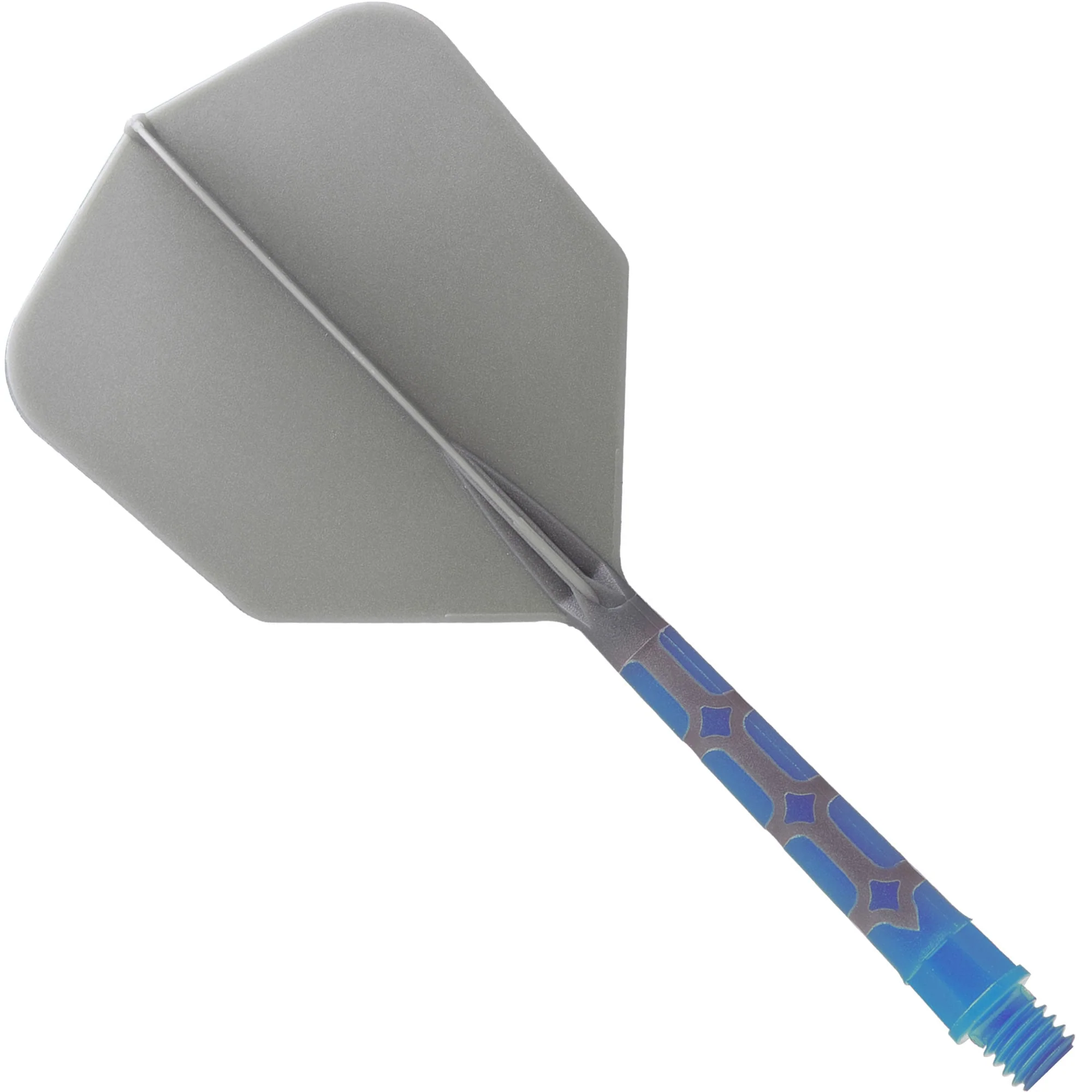 *Cuesoul Rost T19 Integrated Dart Shaft and Flights - Big Wing - Sky Blue with Grey Flight