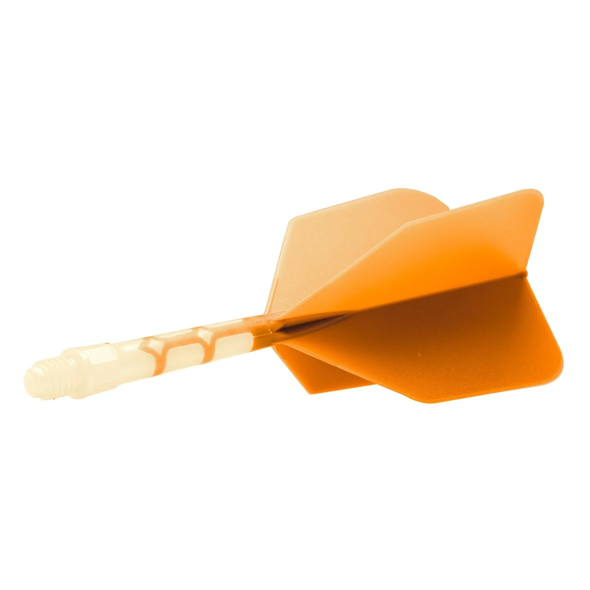*Cuesoul Rost T19 Integrated Dart Shaft and Flights - Big Wing - White with Orange Flight - Image 6