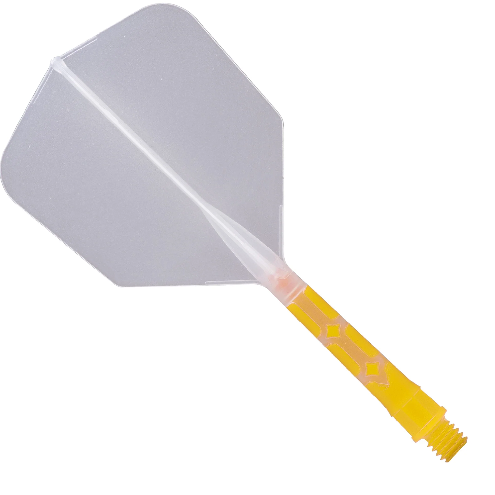 *Cuesoul Rost T19 Integrated Dart Shaft and Flights - Big Wing - Yellow with Clear Flight - Image 11