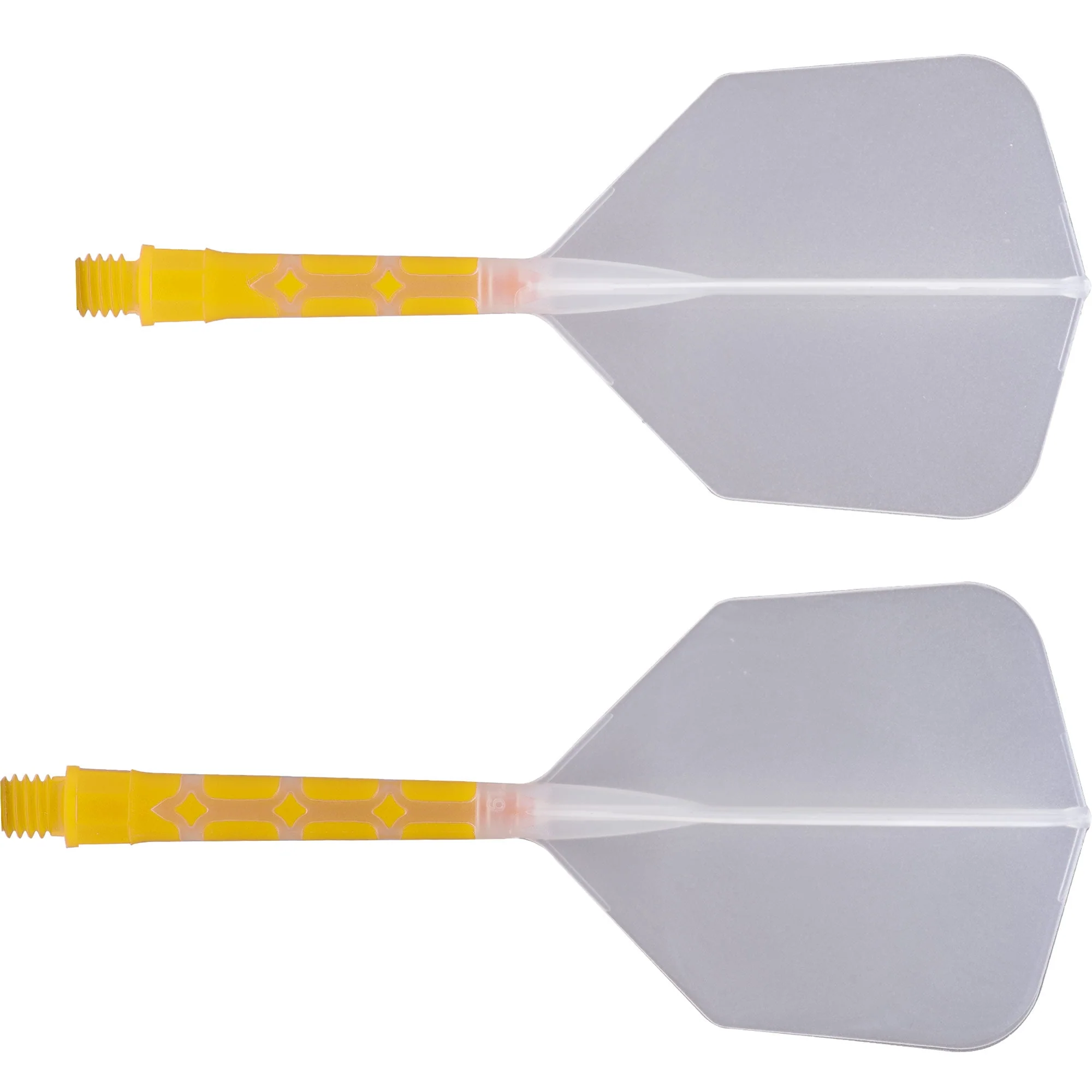*Cuesoul Rost T19 Integrated Dart Shaft and Flights - Big Wing - Yellow with Clear Flight - Image 13
