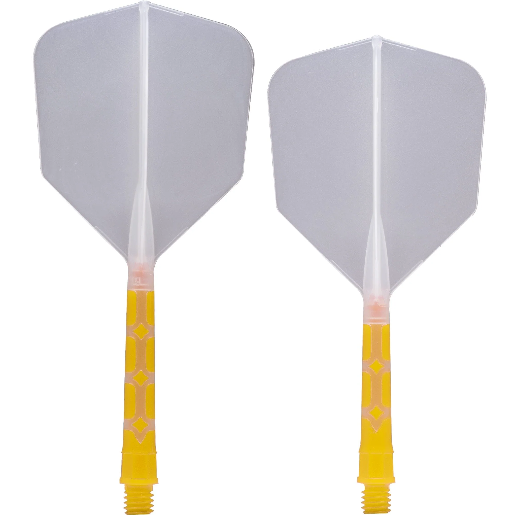 *Cuesoul Rost T19 Integrated Dart Shaft and Flights - Big Wing - Yellow with Clear Flight - Image 14