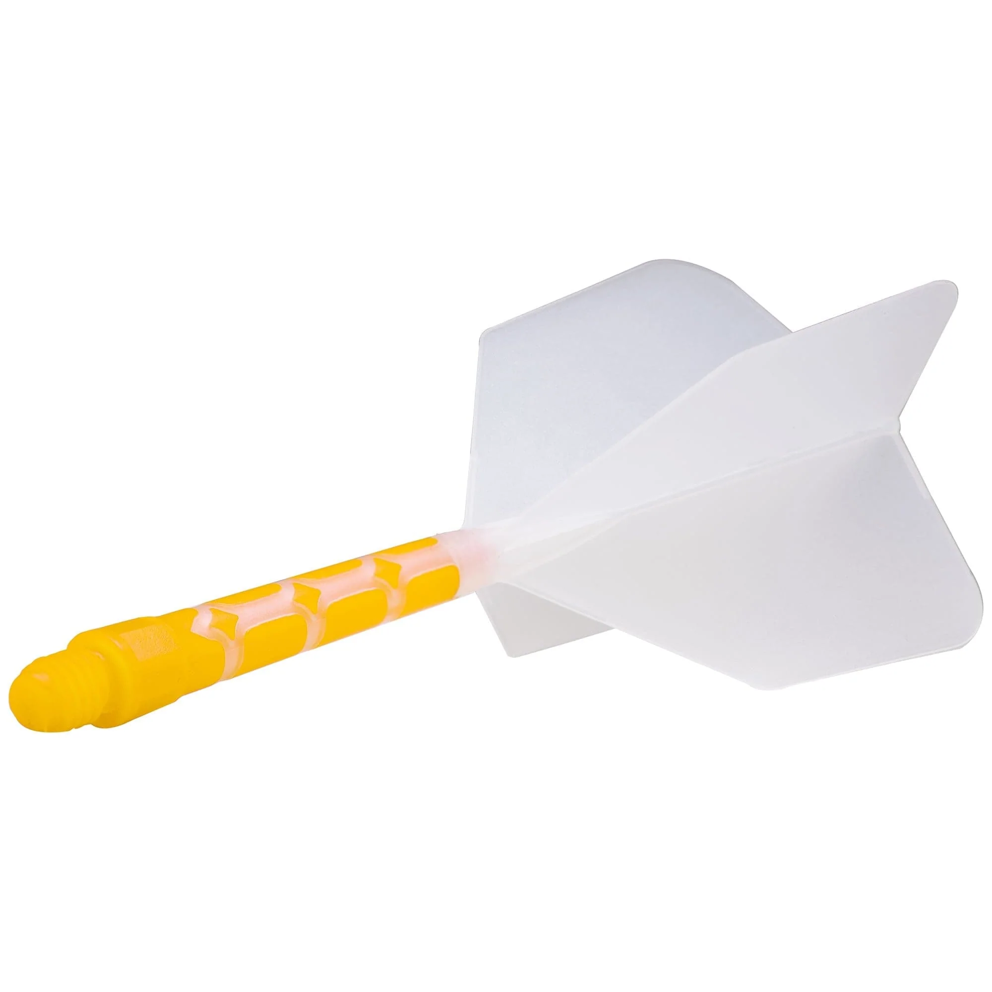 *Cuesoul Rost T19 Integrated Dart Shaft and Flights - Big Wing - Yellow with Clear Flight - Image 5