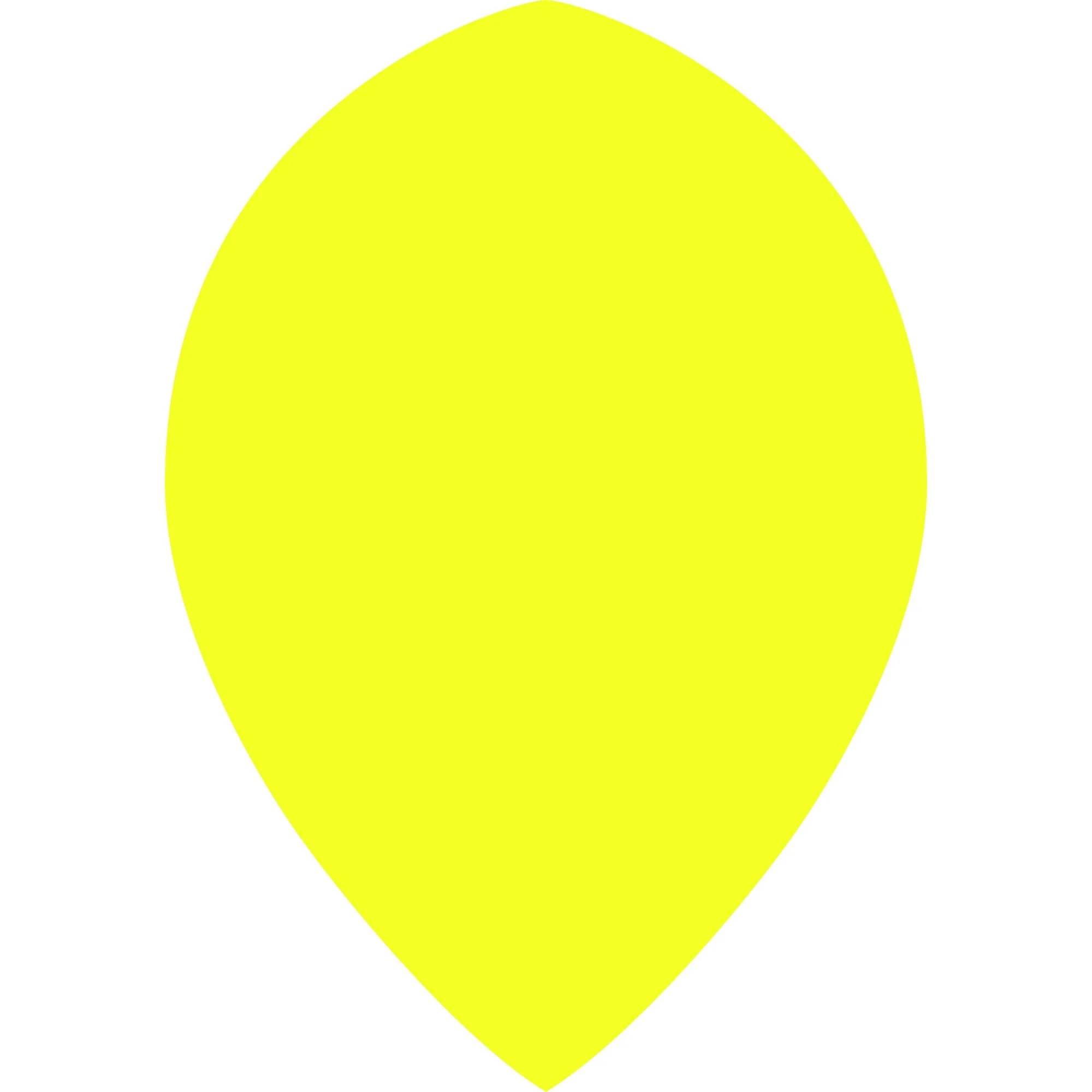 *Dart Flights - Poly Plain Fluoresent - Pear - Fluro - Image 3
