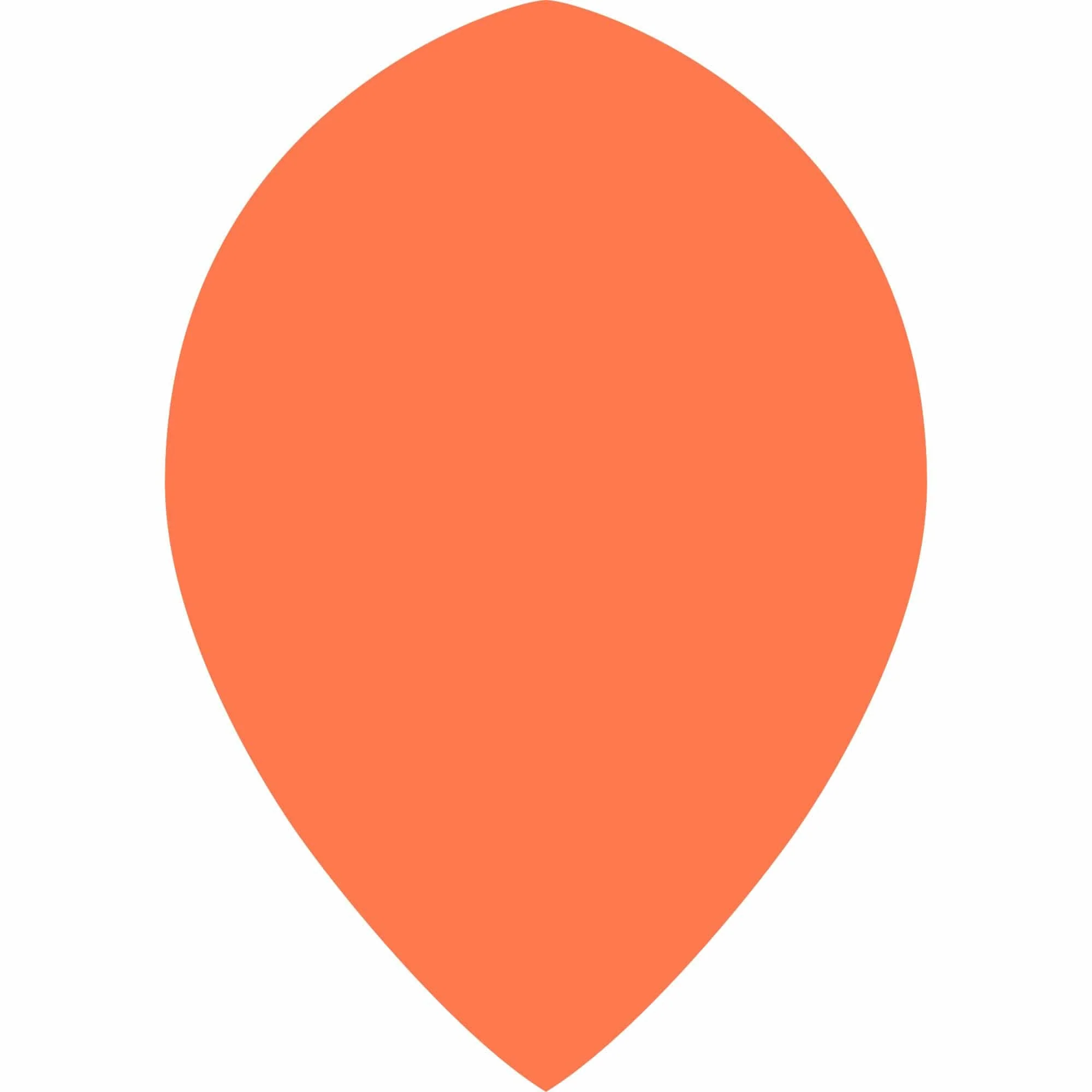*Dart Flights - Poly Plain Fluoresent - Pear - Fluro - Image 4
