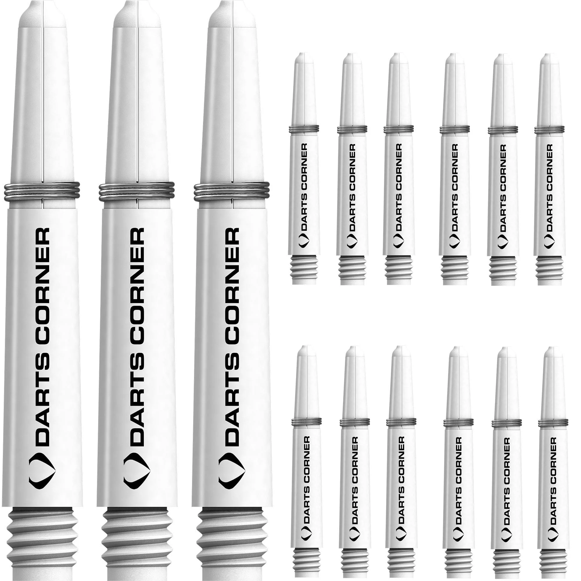 Darts Corner Nylon Dart Shafts - VALUE PACK - 5 Sets - White - Image 3