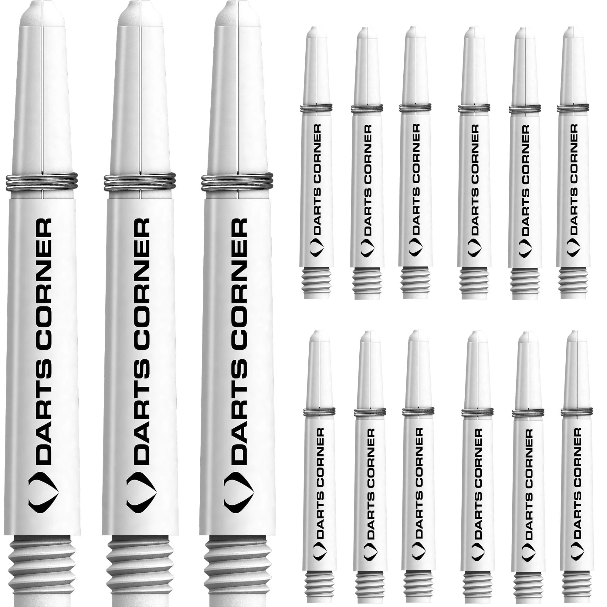 Darts Corner Nylon Dart Shafts - VALUE PACK - 5 Sets - White - Image 4