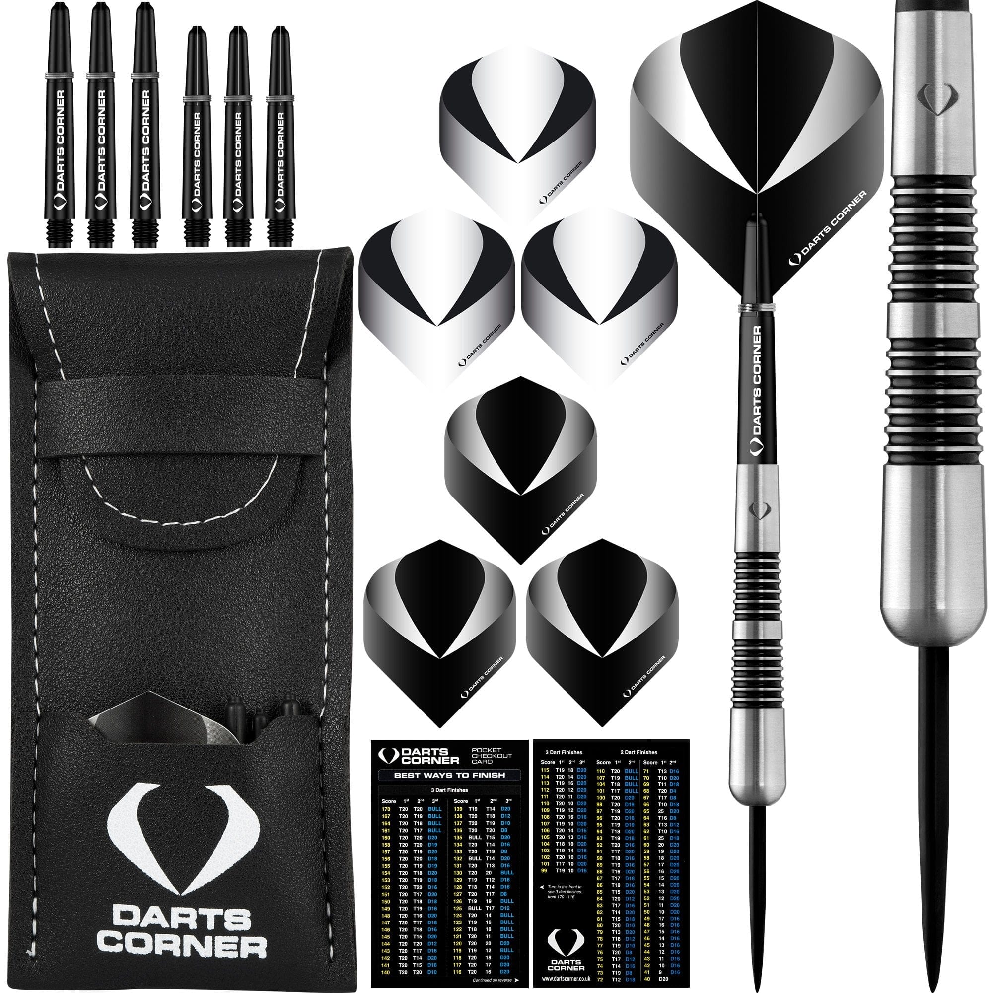 Darts Corner Warfare Darts - Steel Tip - M6 - Black Ring