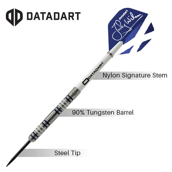 Datadart Jocky Wilson Darts- Steel Tip - 90% Tungsten - Ghost Grip - Image 4