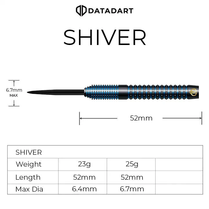 Datadart Shiver Darts - Steel Tip - 90% Tungsten - Image 3