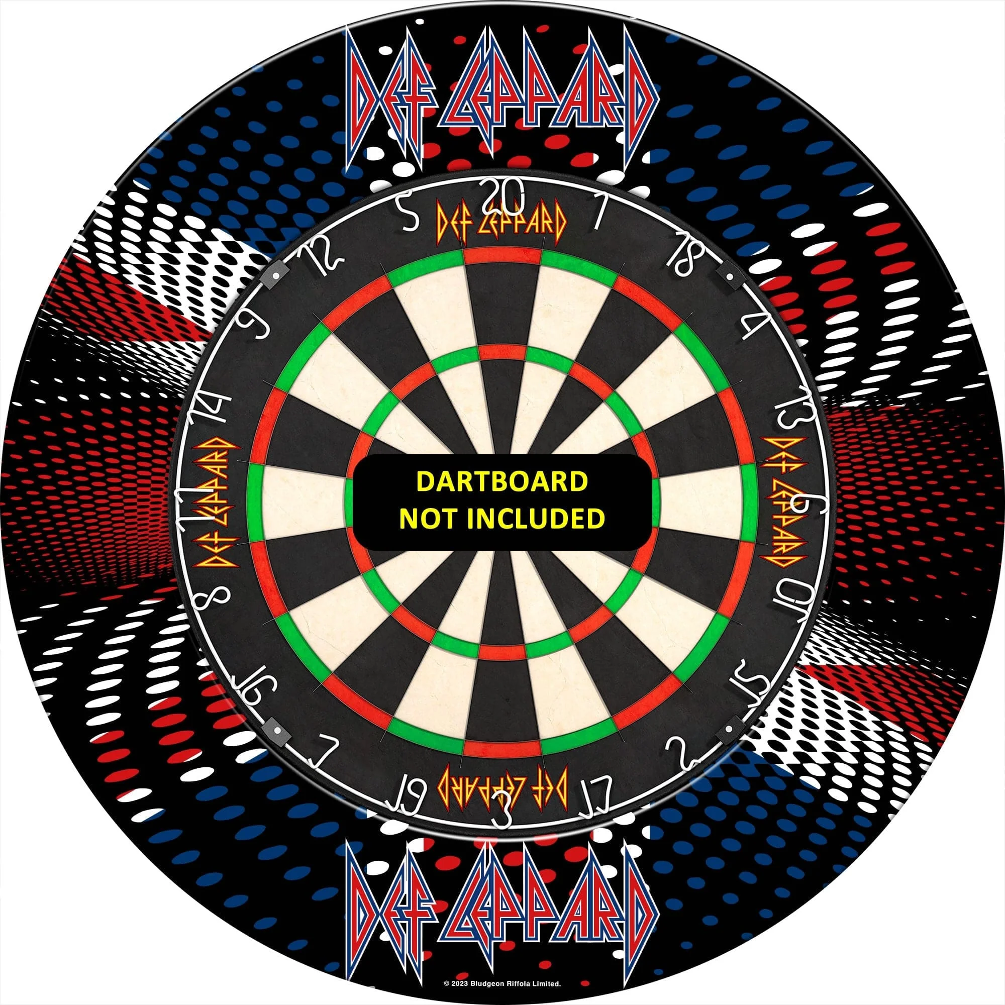 Def Leppard Dartboard Surround - Official Licensed - S3 - Professional - Union Jack - Image 4