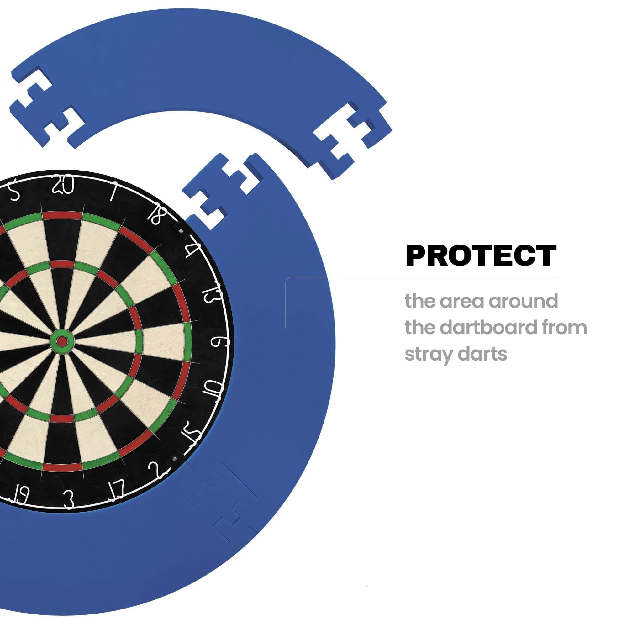 *Designa Dartboard Surround - Jigsaw - Lightweight - Plain - Image 15