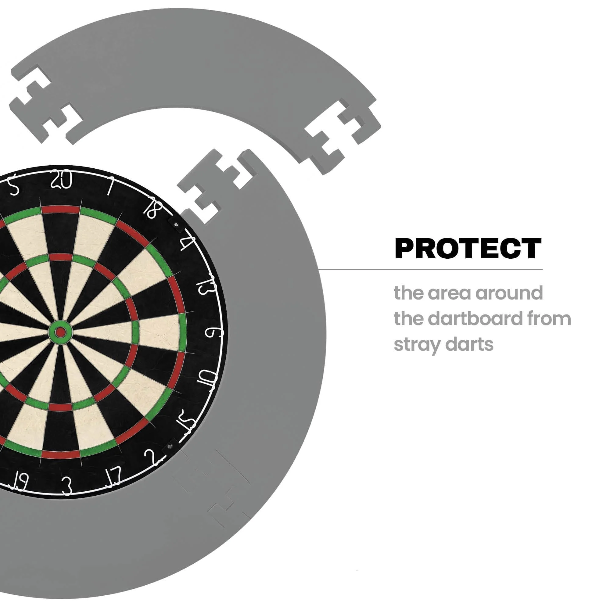 *Designa Dartboard Surround - Jigsaw - Lightweight - Plain - Image 23