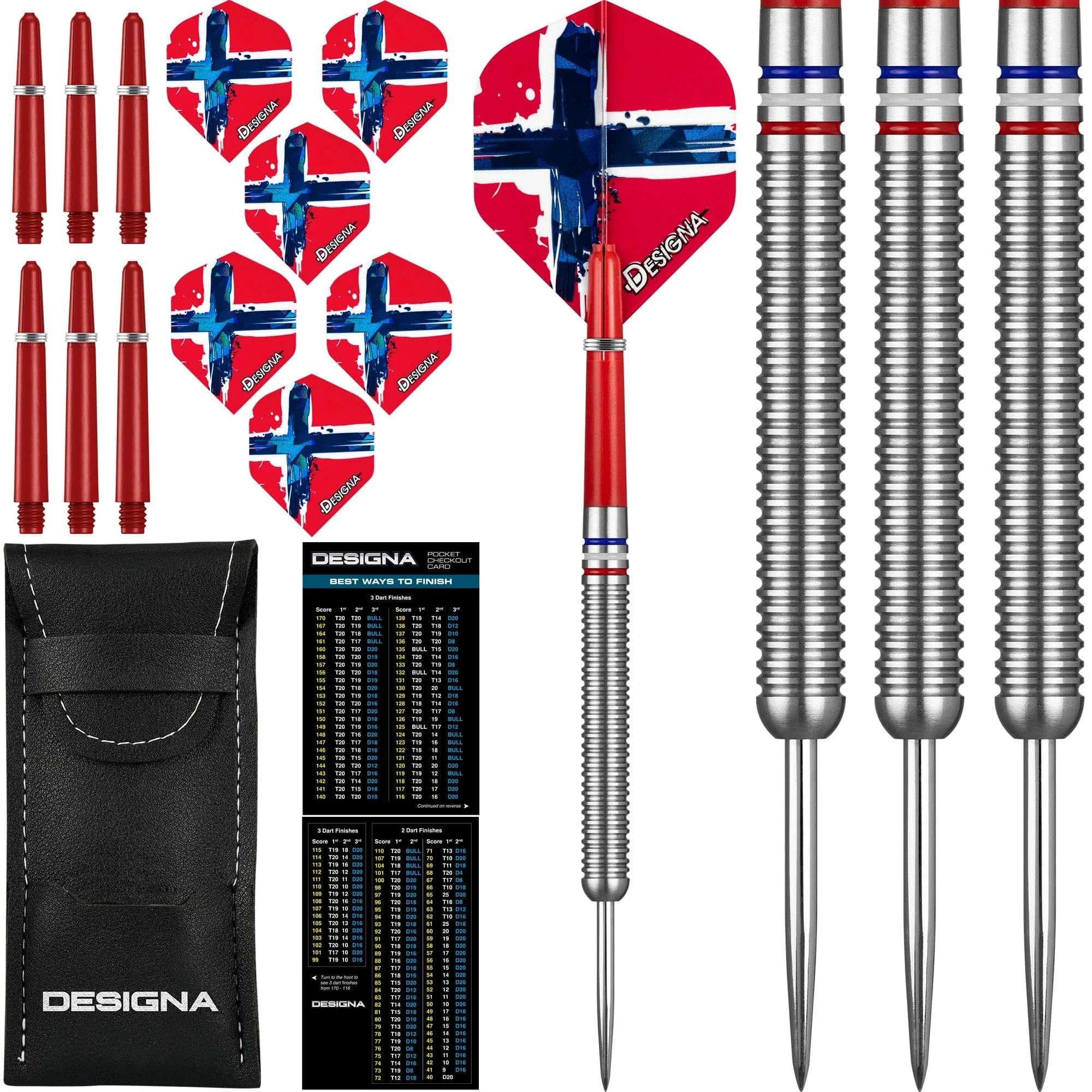 Designa Patriot-X Darts - Steel Tip - Norway