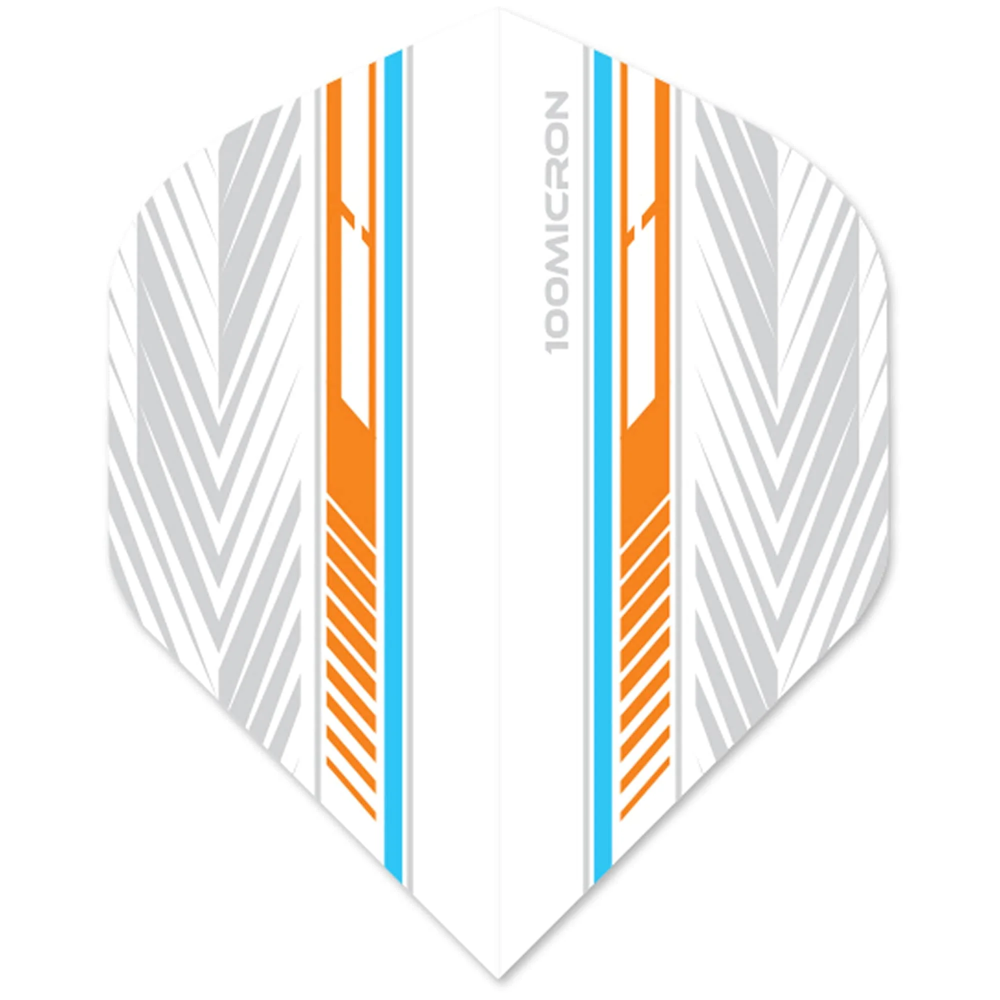 Designa Racing Flights - Standard No2 - 100 Micron - Blue & Orange