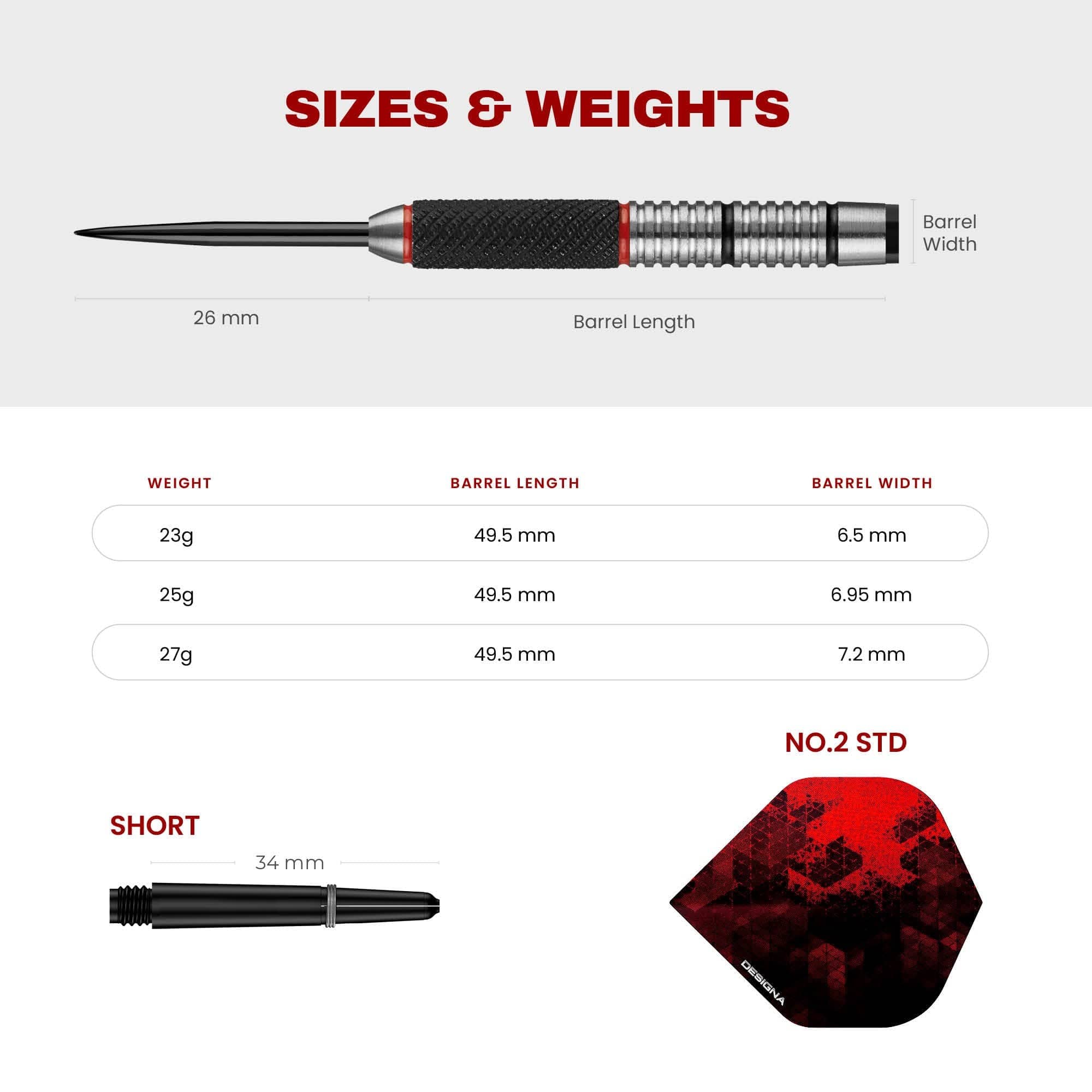 Designa Vampires V2 Darts - Steel Tip - M3 - Image 4