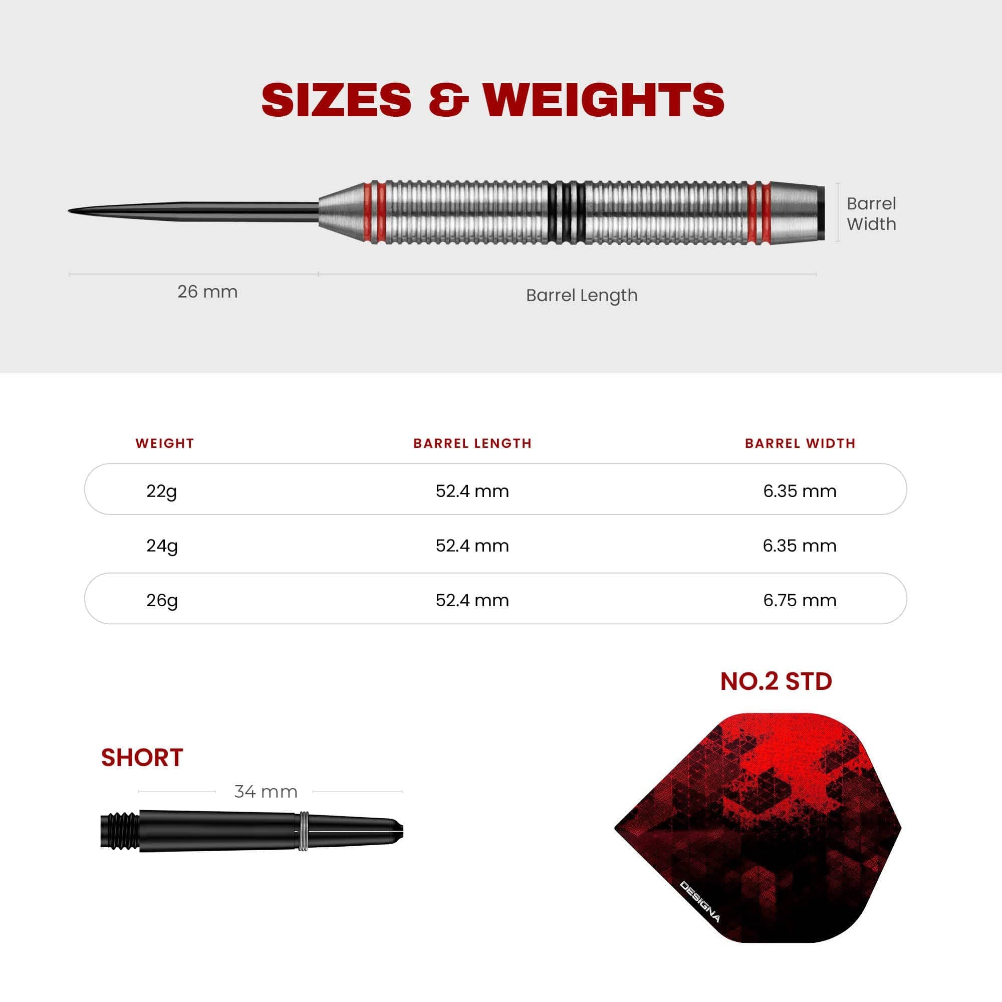 Designa Vampires V2 Darts - Steel Tip - M4 - Image 4