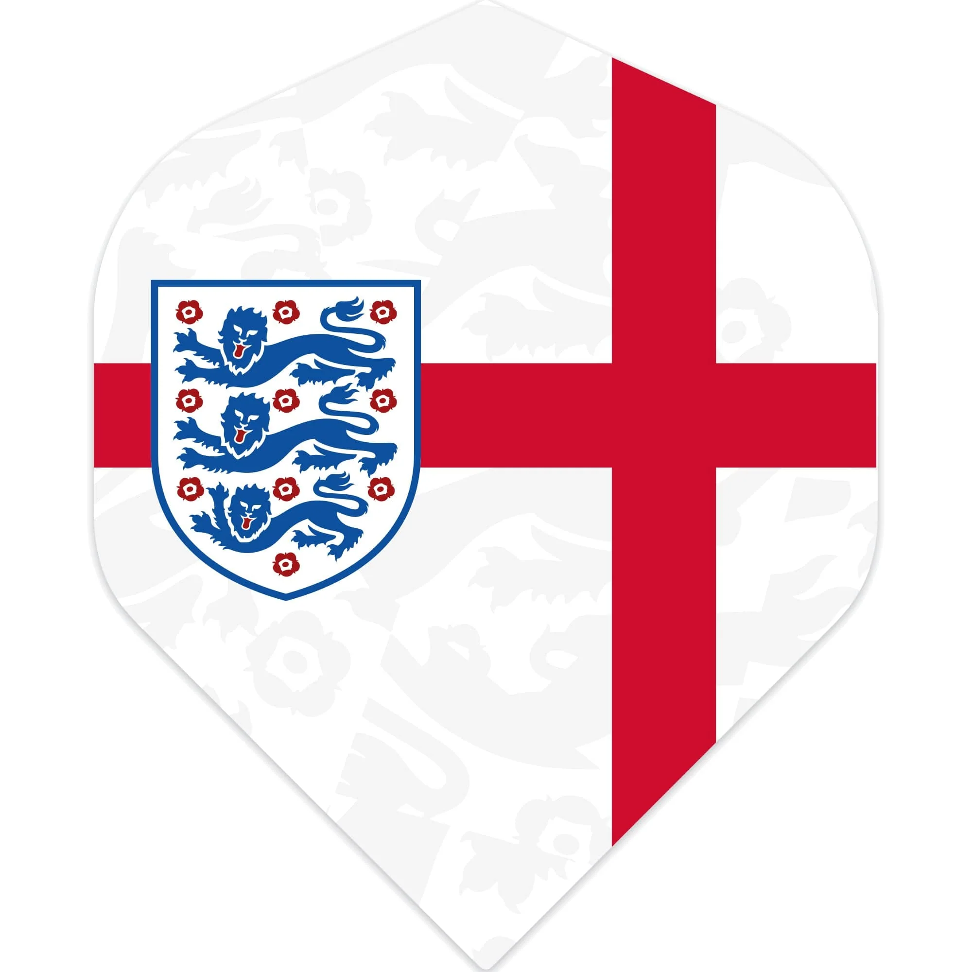 *England Football Dart Flights - Official Licensed - 100 Micron - No2 - Std - F2 - St George Cross