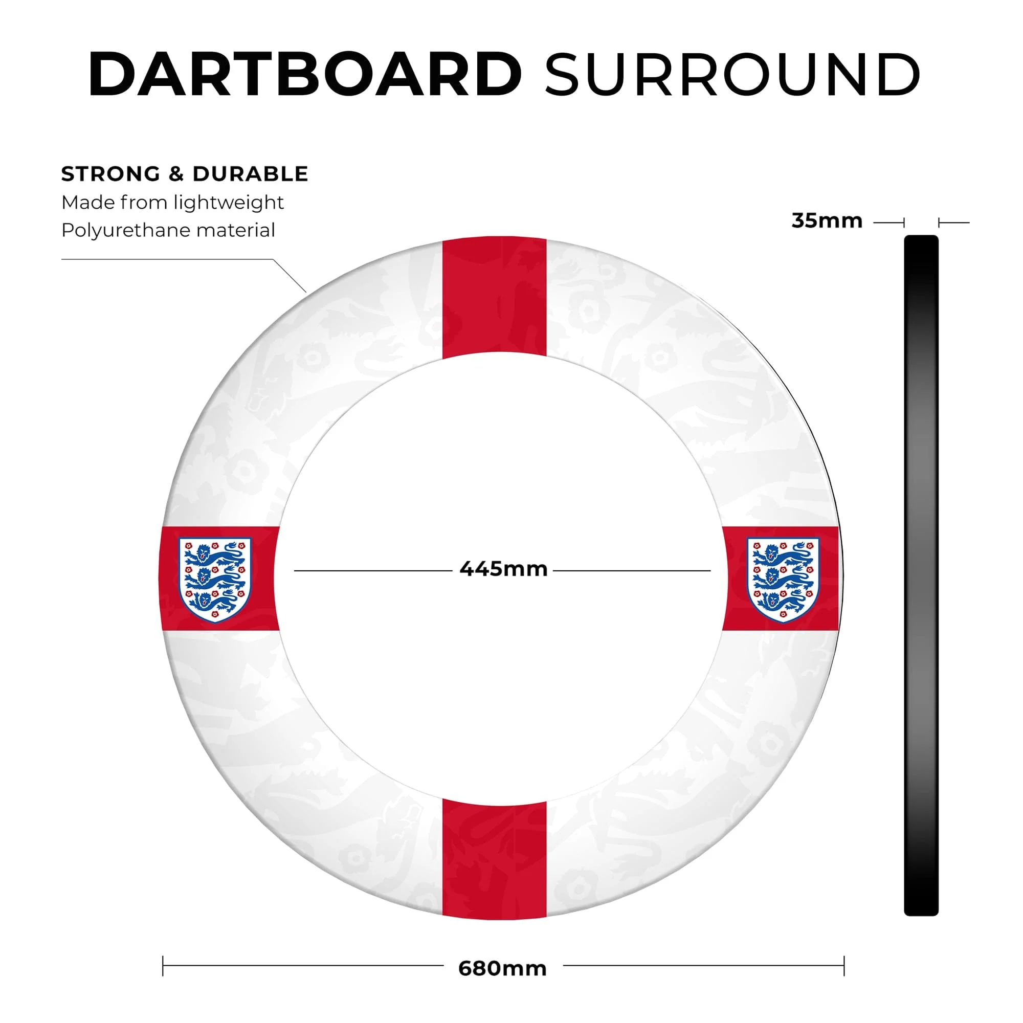 England Football Dartboard Surround - Official Licensed - S1 - St George Cross - Image 5