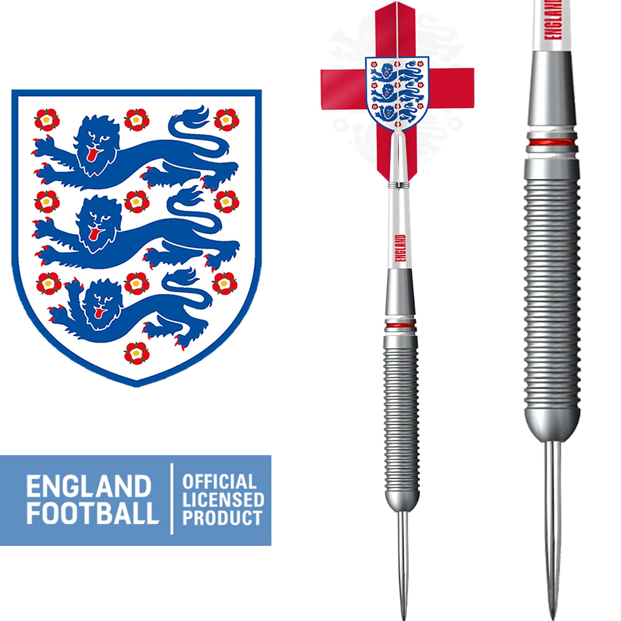 England Football Darts - Steel Tip Brass - Official Licensed - Logo - 22g - Image 2