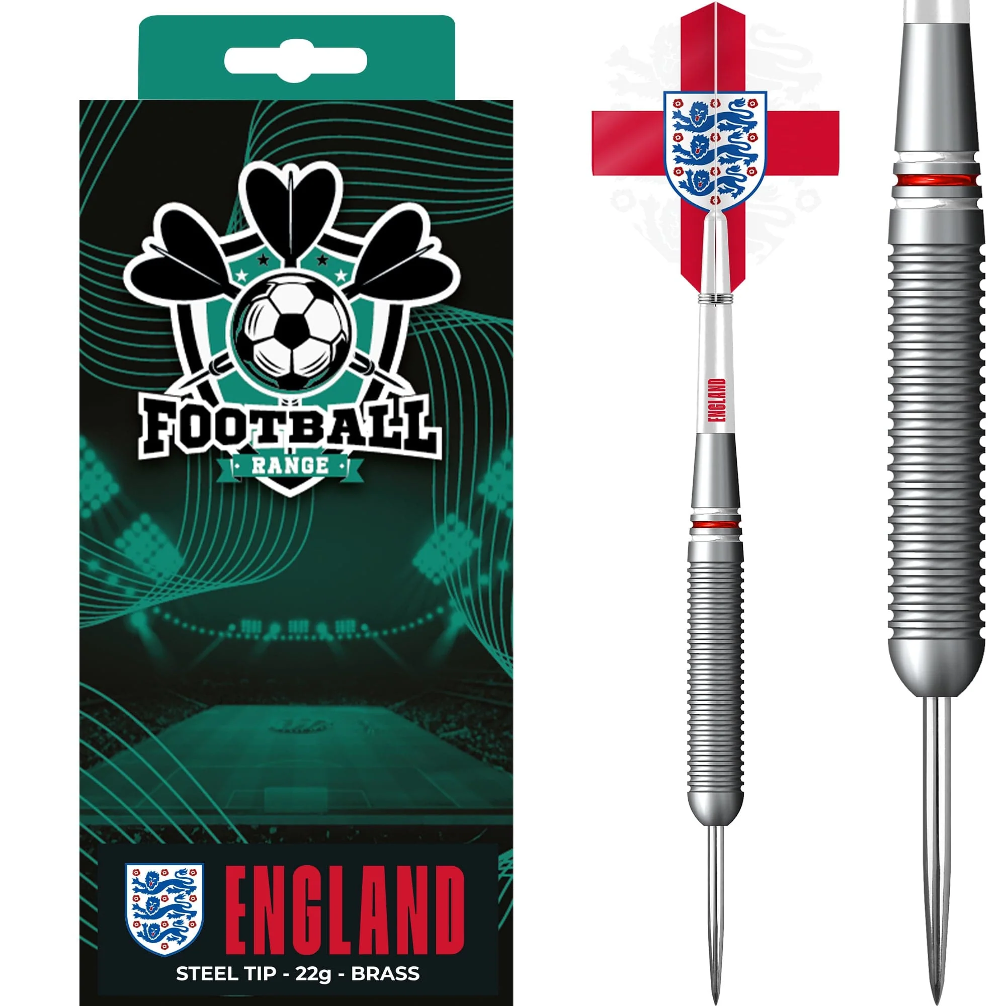 England Football Darts - Steel Tip Brass - Official Licensed - Logo - 22g - Image 3