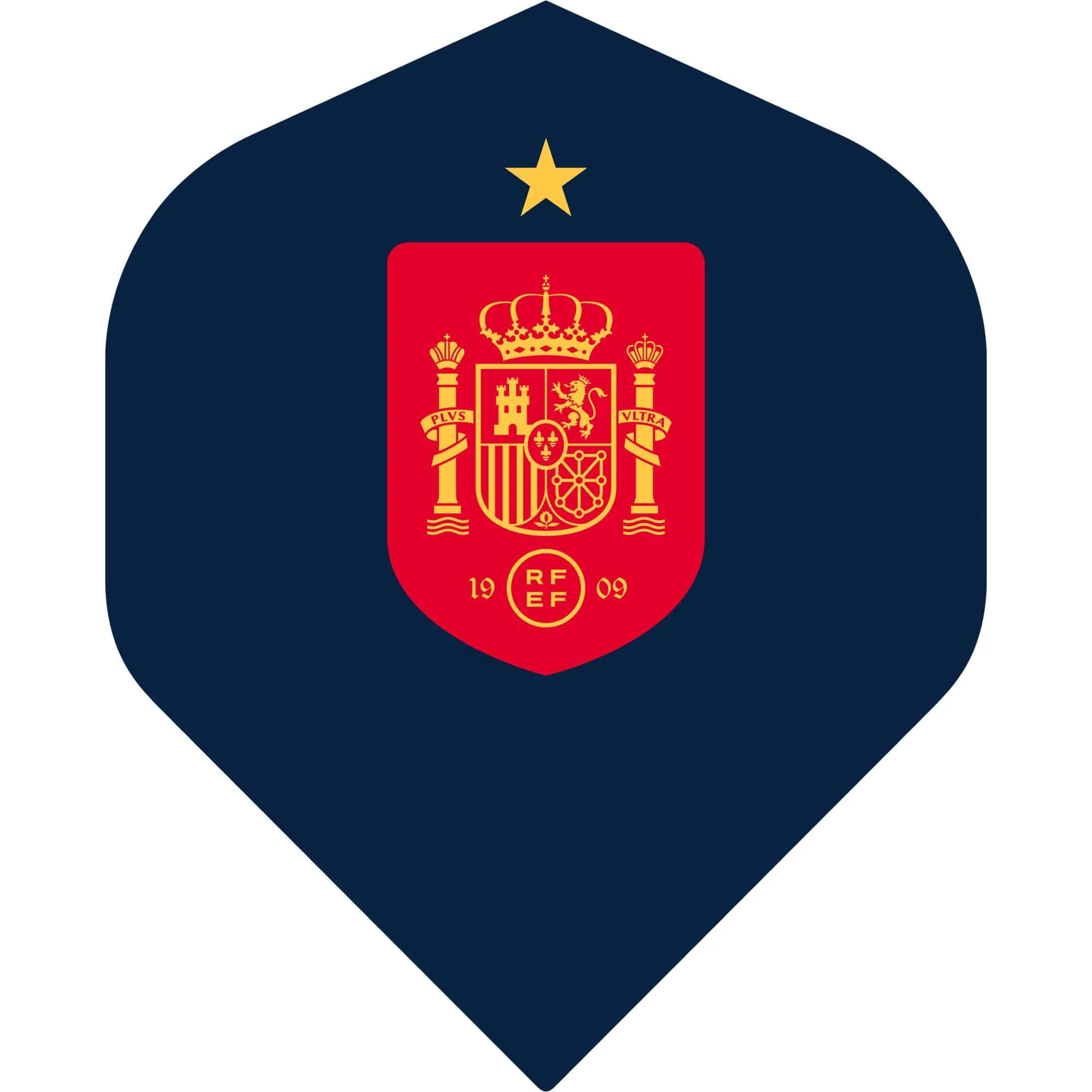 *Espana Football Dart Flights - Official Licensed - 100 Micron - No2 - Std - F2 - Spain - Blue