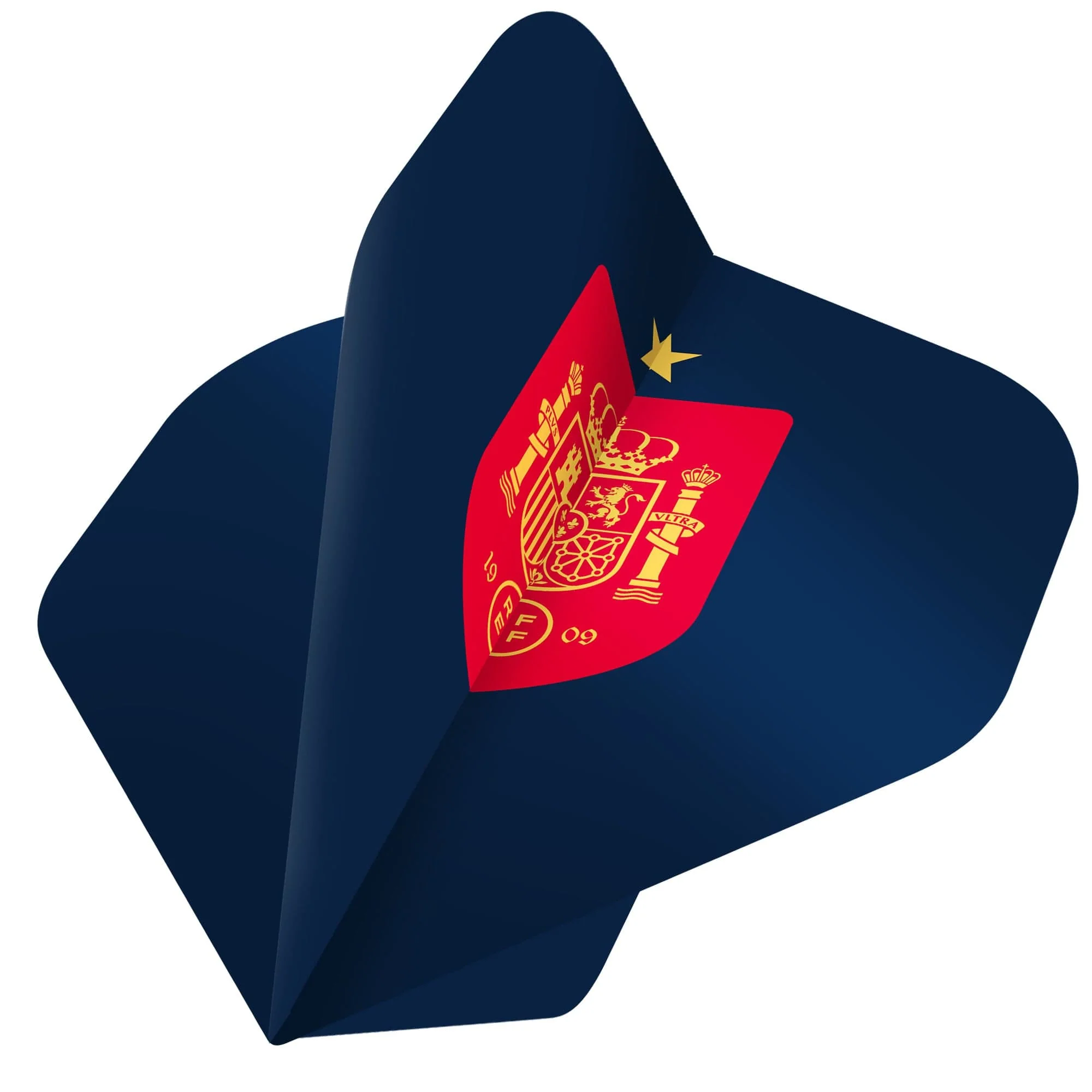 *Espana Football Dart Flights - Official Licensed - 100 Micron - No2 - Std - F2 - Spain - Blue - Image 2