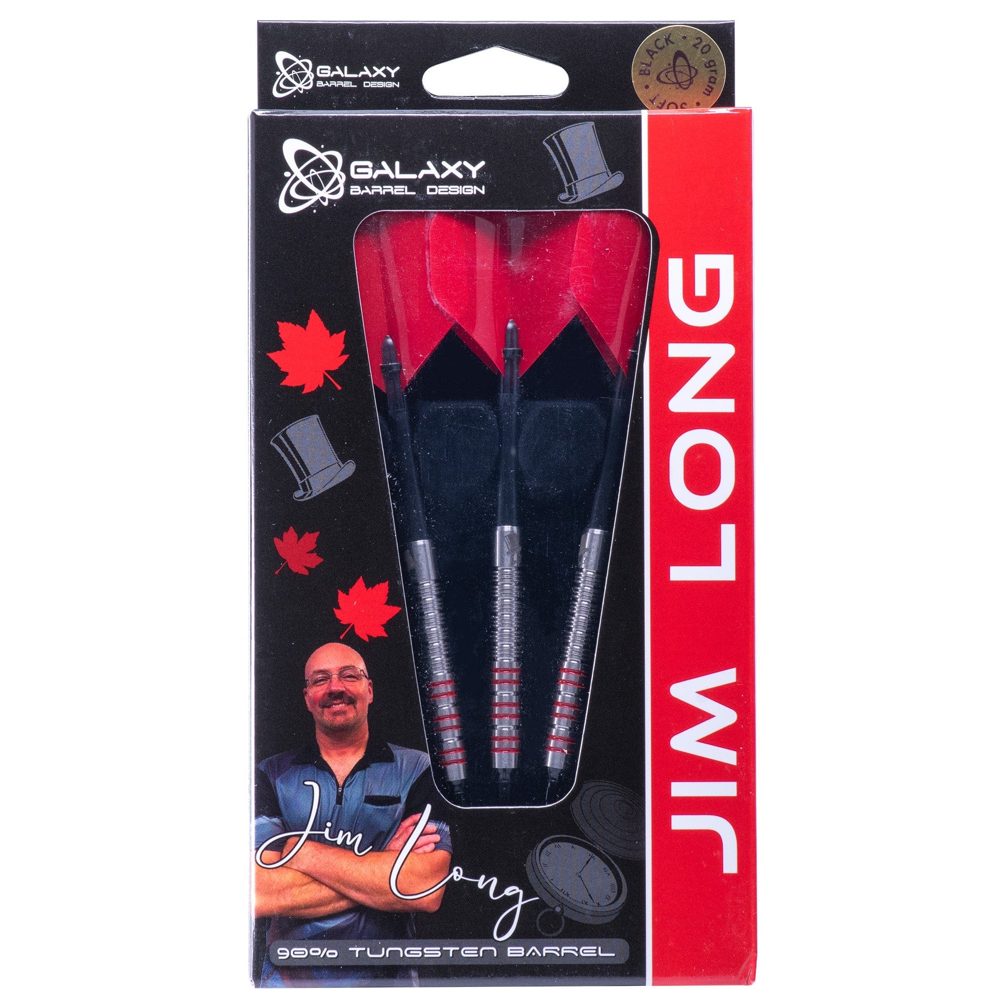 *Galaxy Jim Long Darts - Soft Tip - 90% Tungsten - The Gentleman - 20g - Image 3