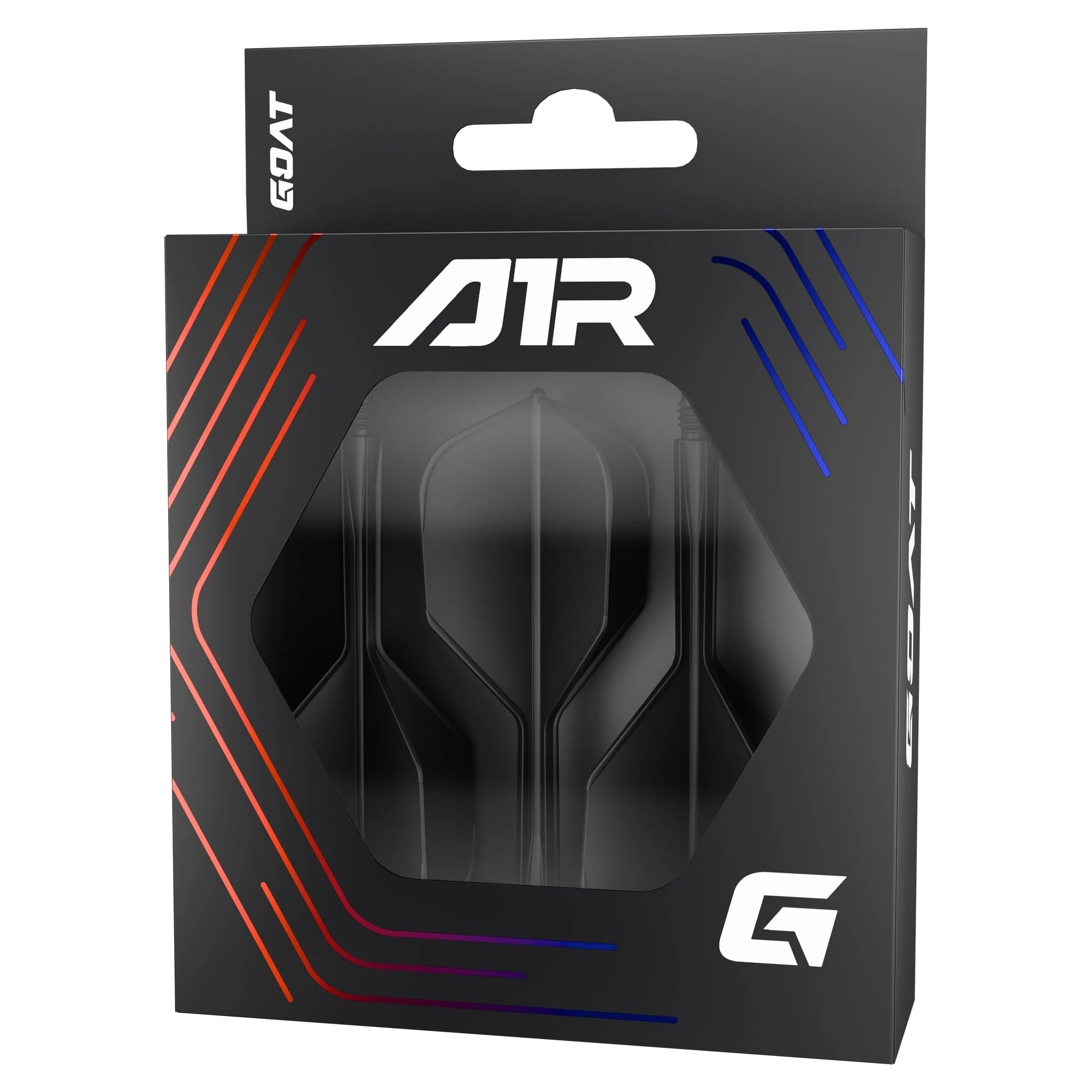 Goat A1R Dart Flights - Moulded Flight & Shaft System - Standard No6 - Black - Image 3