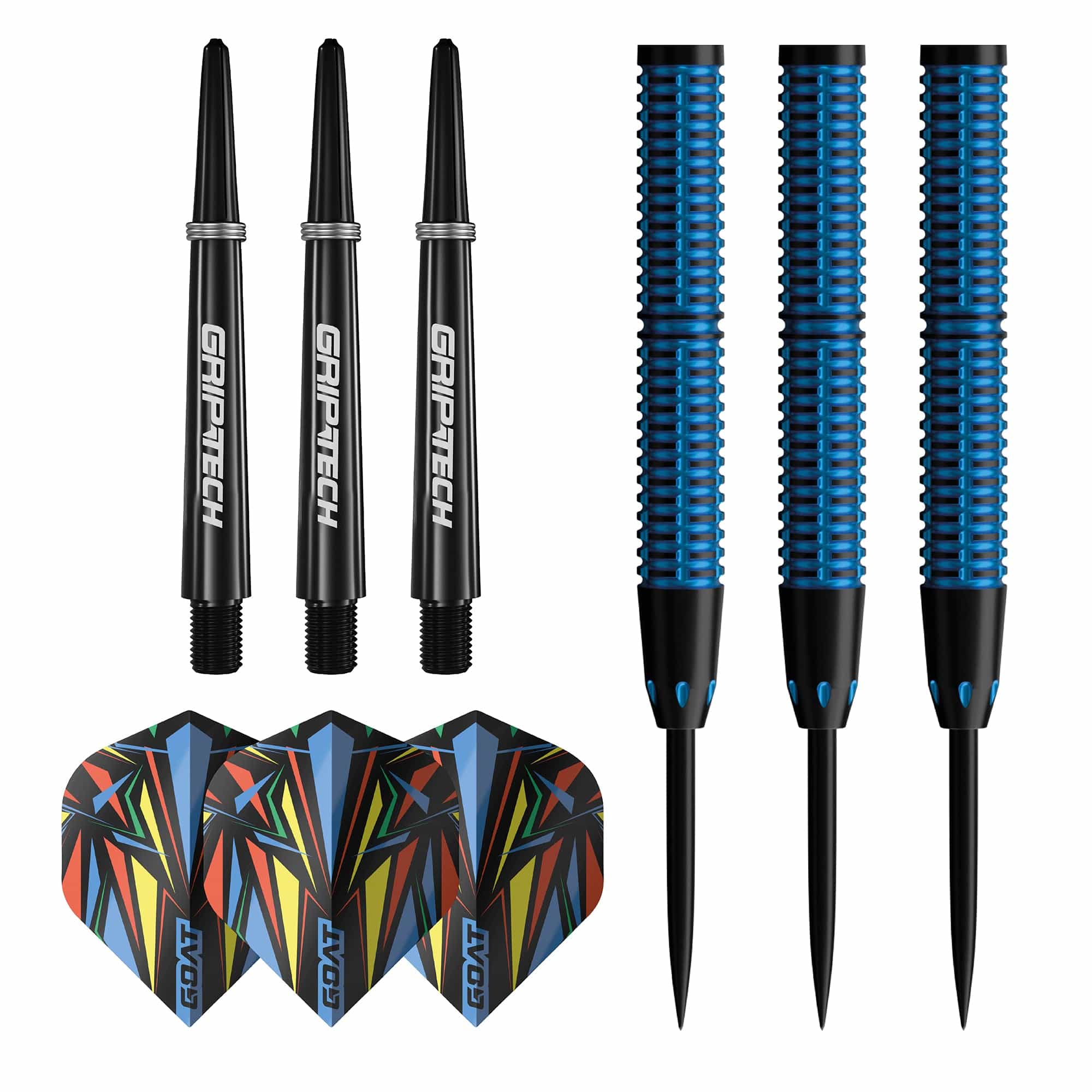 GOAT Athlete Darts - Steel Tip - 90% Tungsten - Blue - Image 2