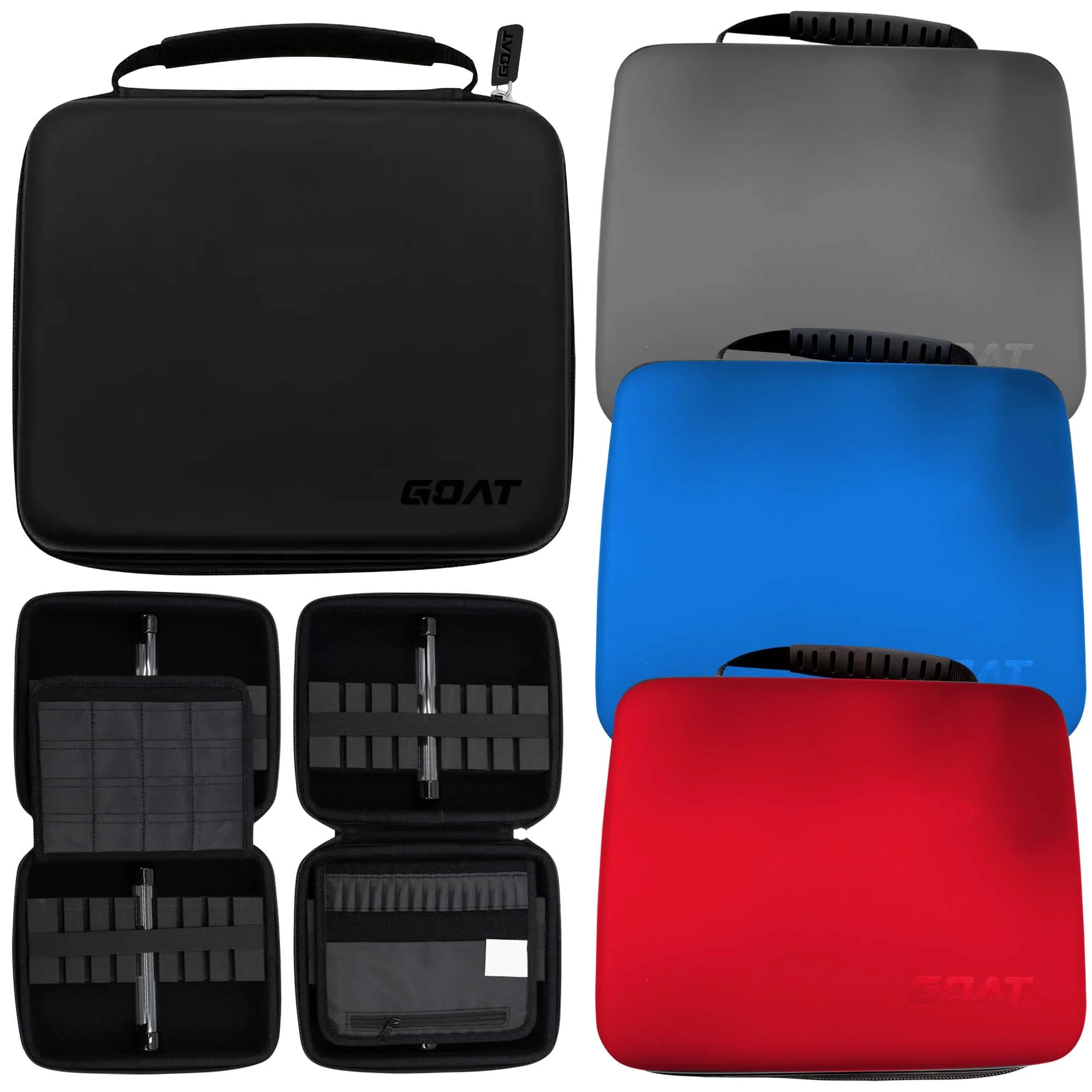 GOAT Darts Locker Case - Premium - EVA Darts Wallet - Holds 4 sets of darts