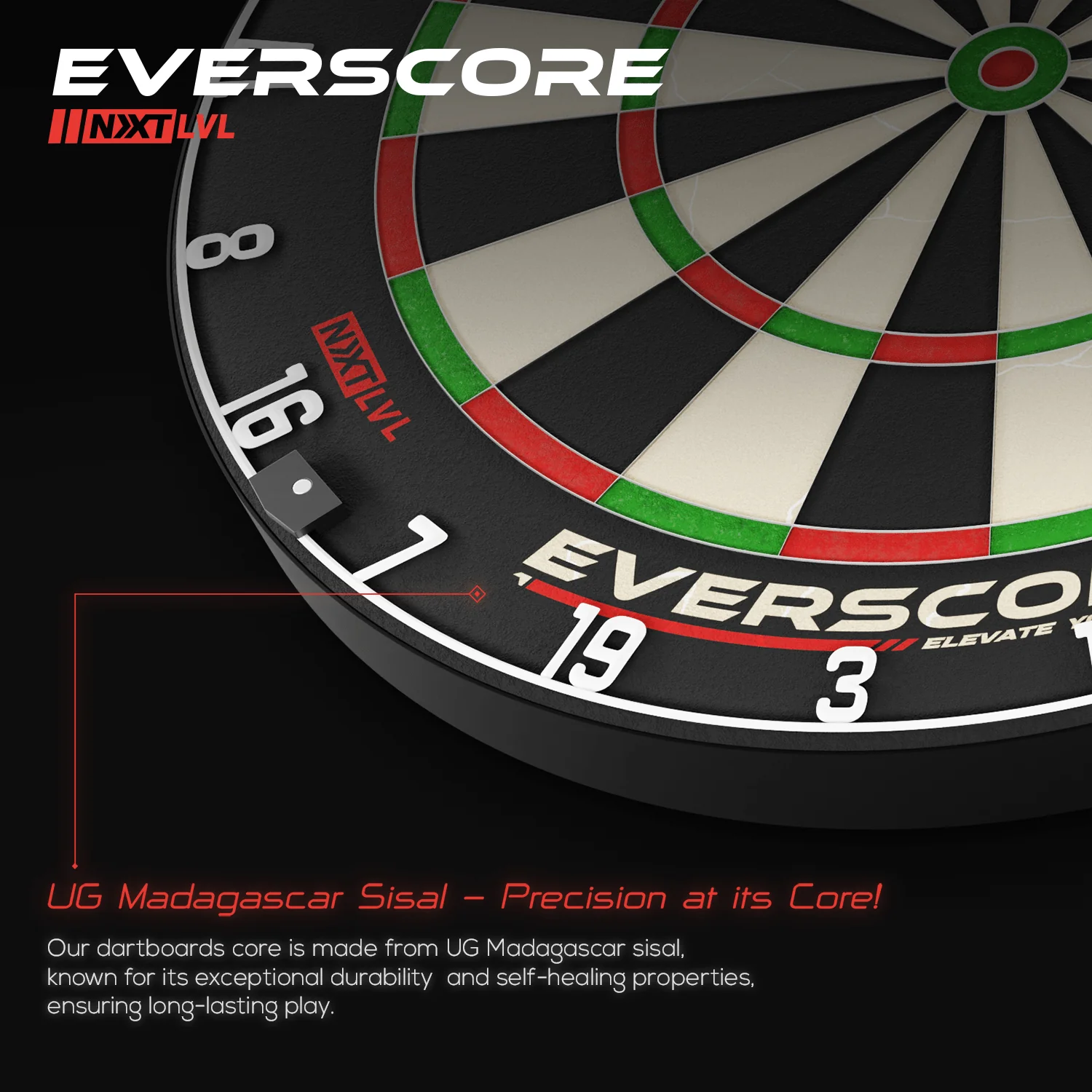 Goat - Everscore Dartboard - African Sisal - Professional - Image 6