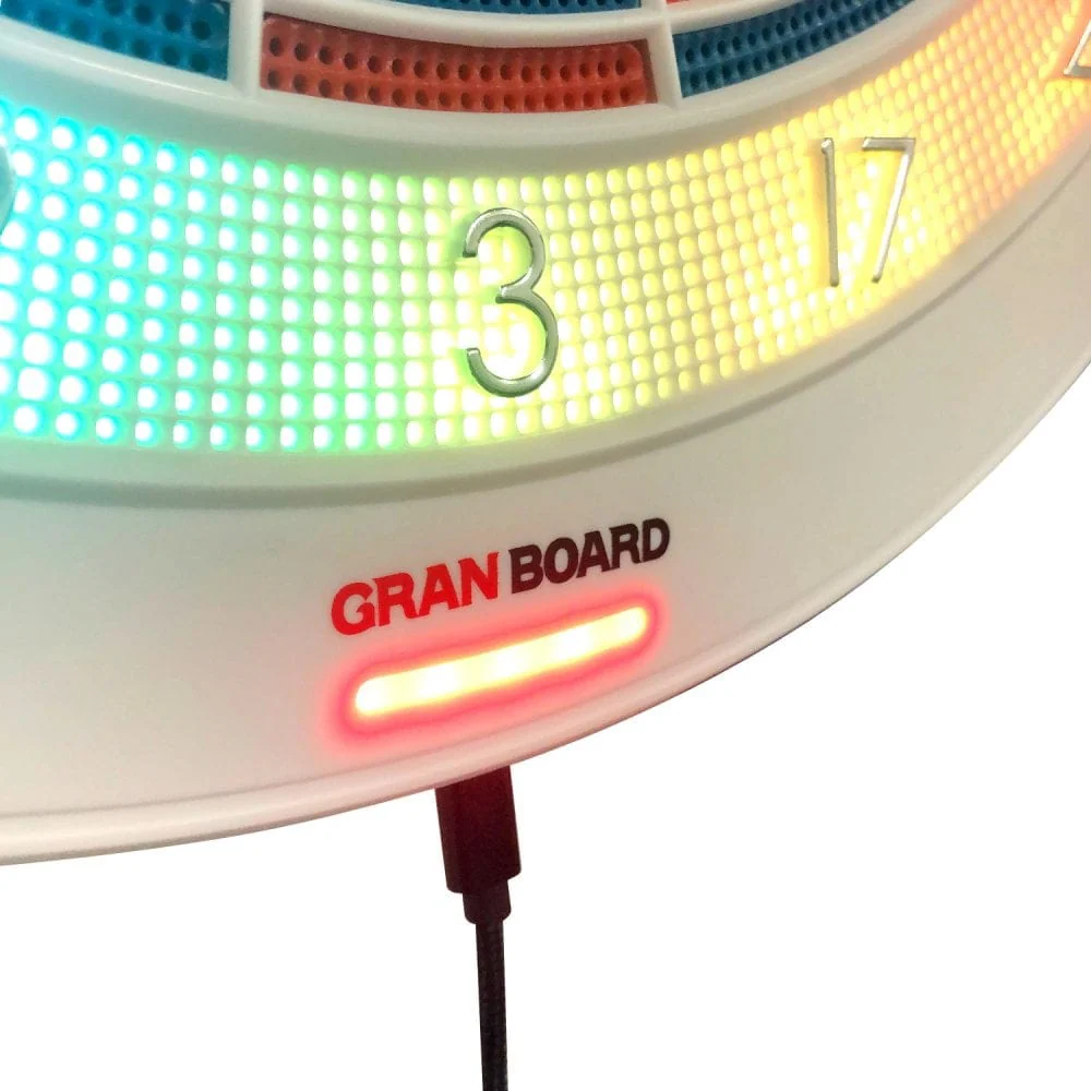 Granboard 132 - Professional Electronic - Soft Tip Dartboard - White - Image 3