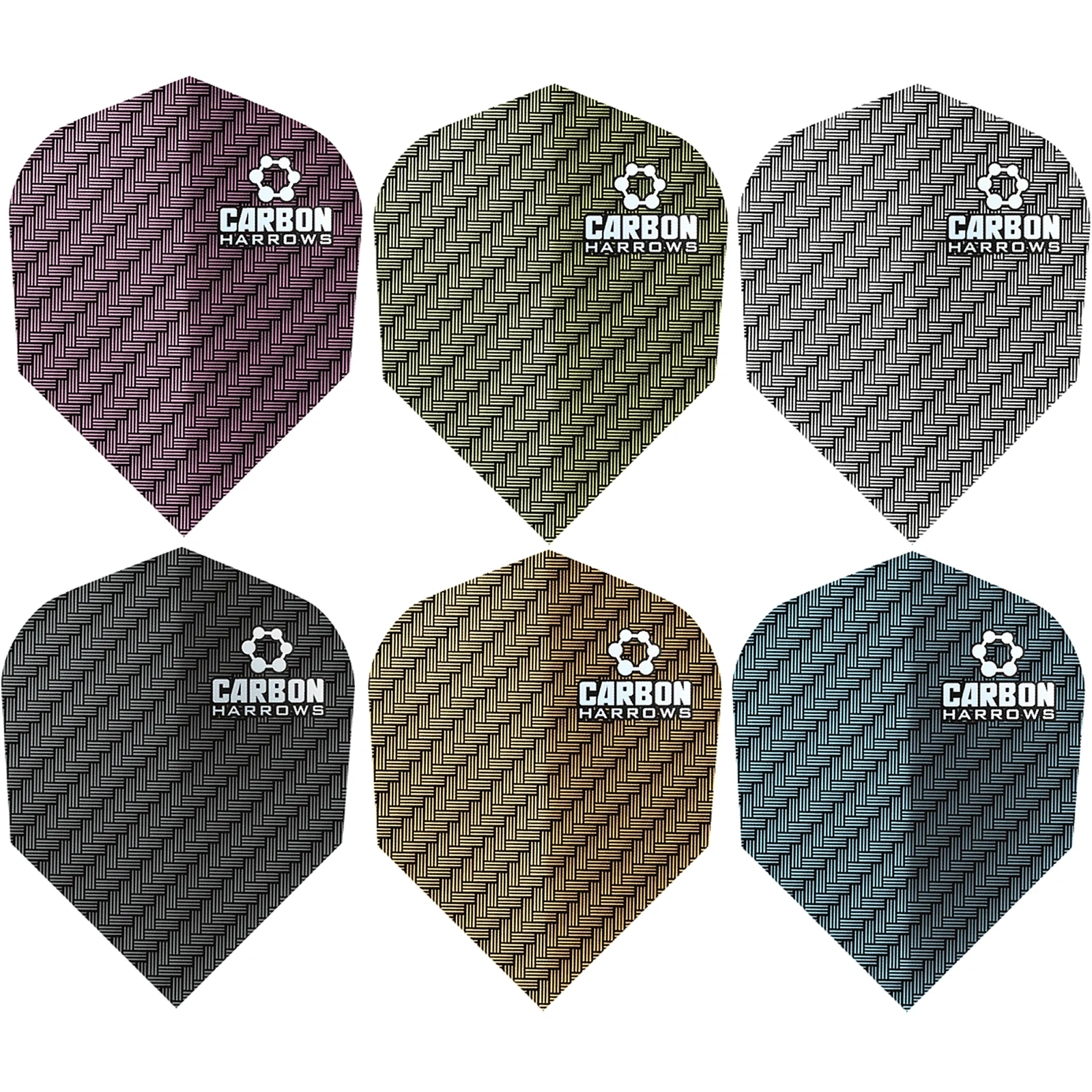 *Harrows Carbon Dart Flights - Standard Shape