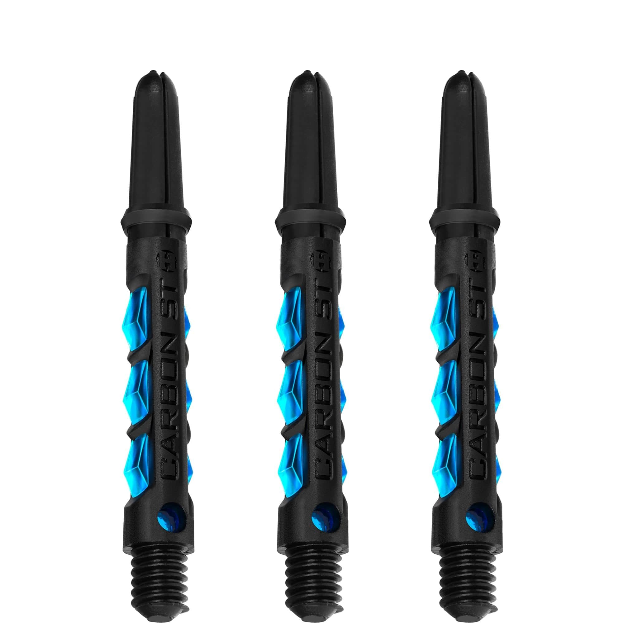 *Harrows Carbon ST Shafts - Dart Stems - Black & Aqua Blue - Image 3