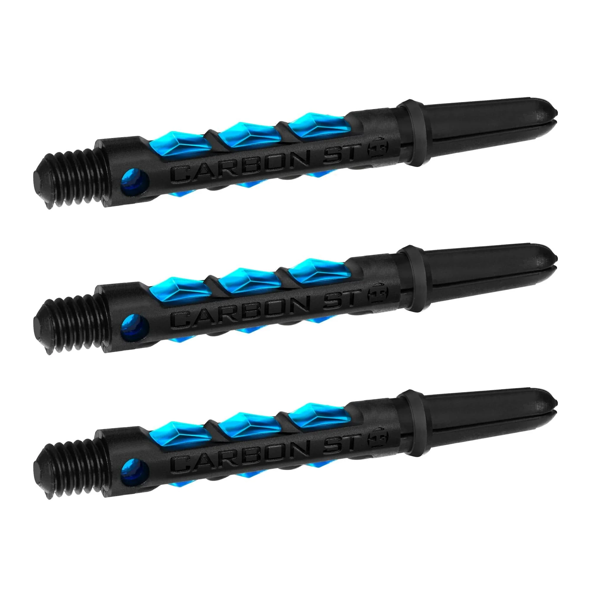 *Harrows Carbon ST Shafts - Dart Stems - Black & Aqua Blue - Image 6