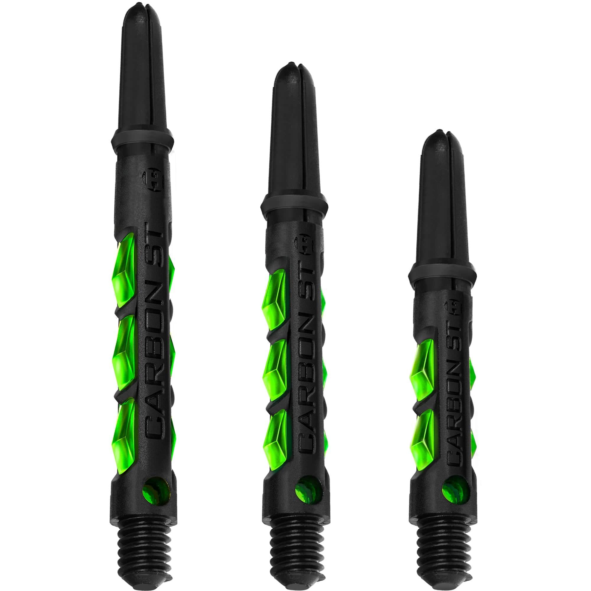 *Harrows Carbon ST Shafts - Dart Stems - Black & Green