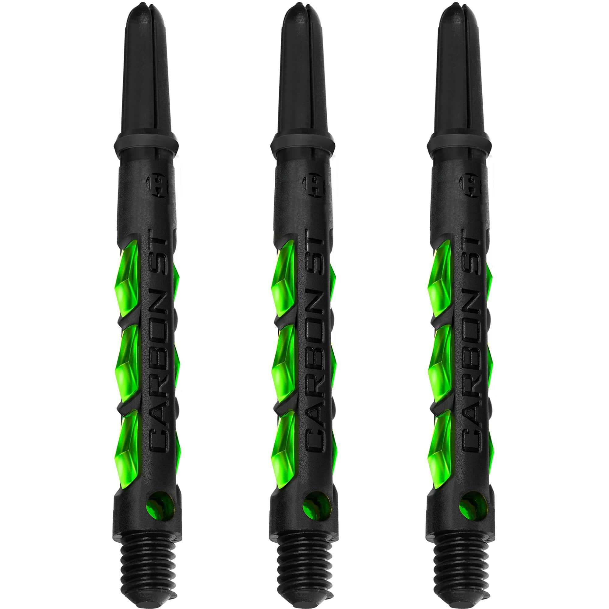 *Harrows Carbon ST Shafts - Dart Stems - Black & Green - Image 2