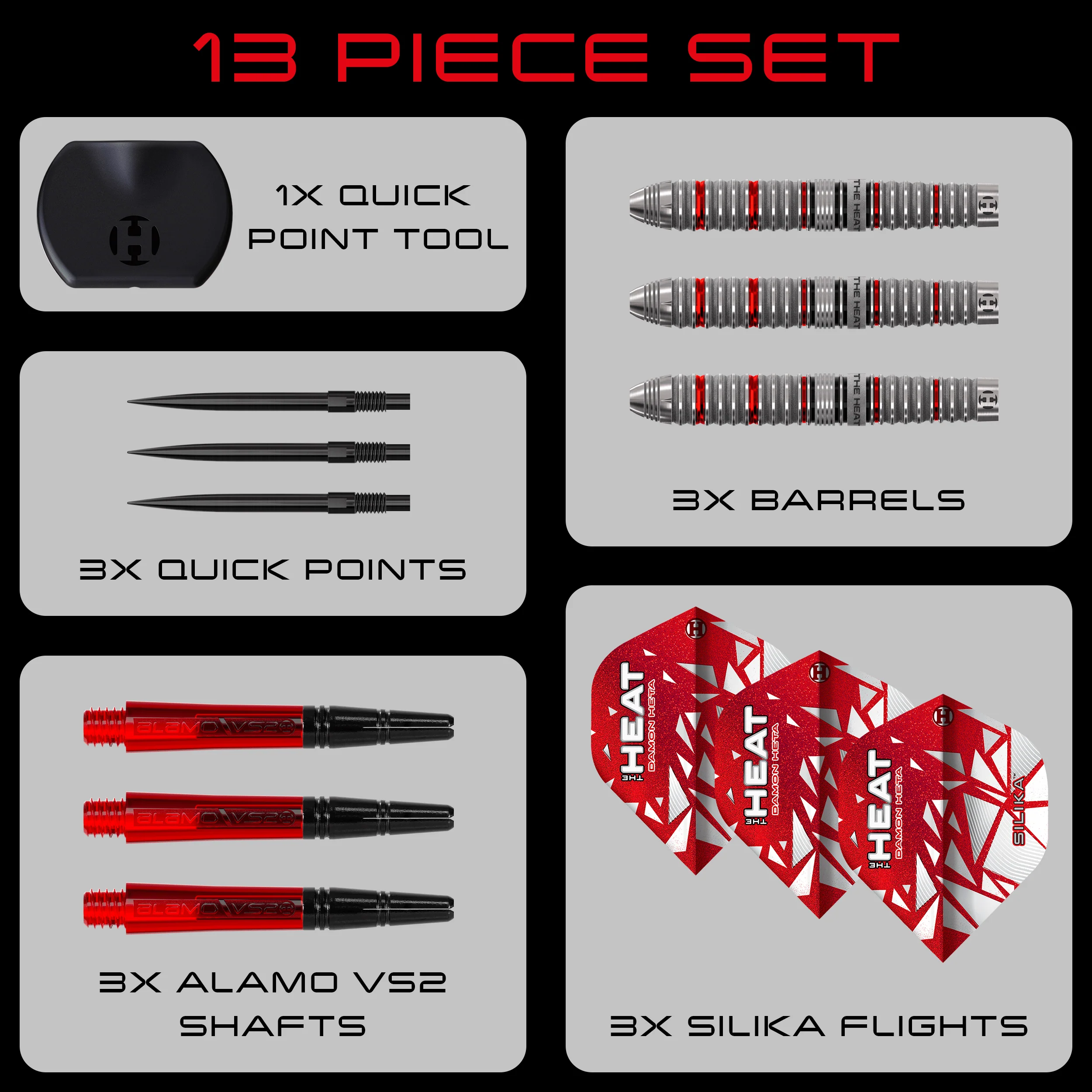 Harrows Damon Heta Darts - Steel Tip - 90% Tungsten - Series 4 - Image 7