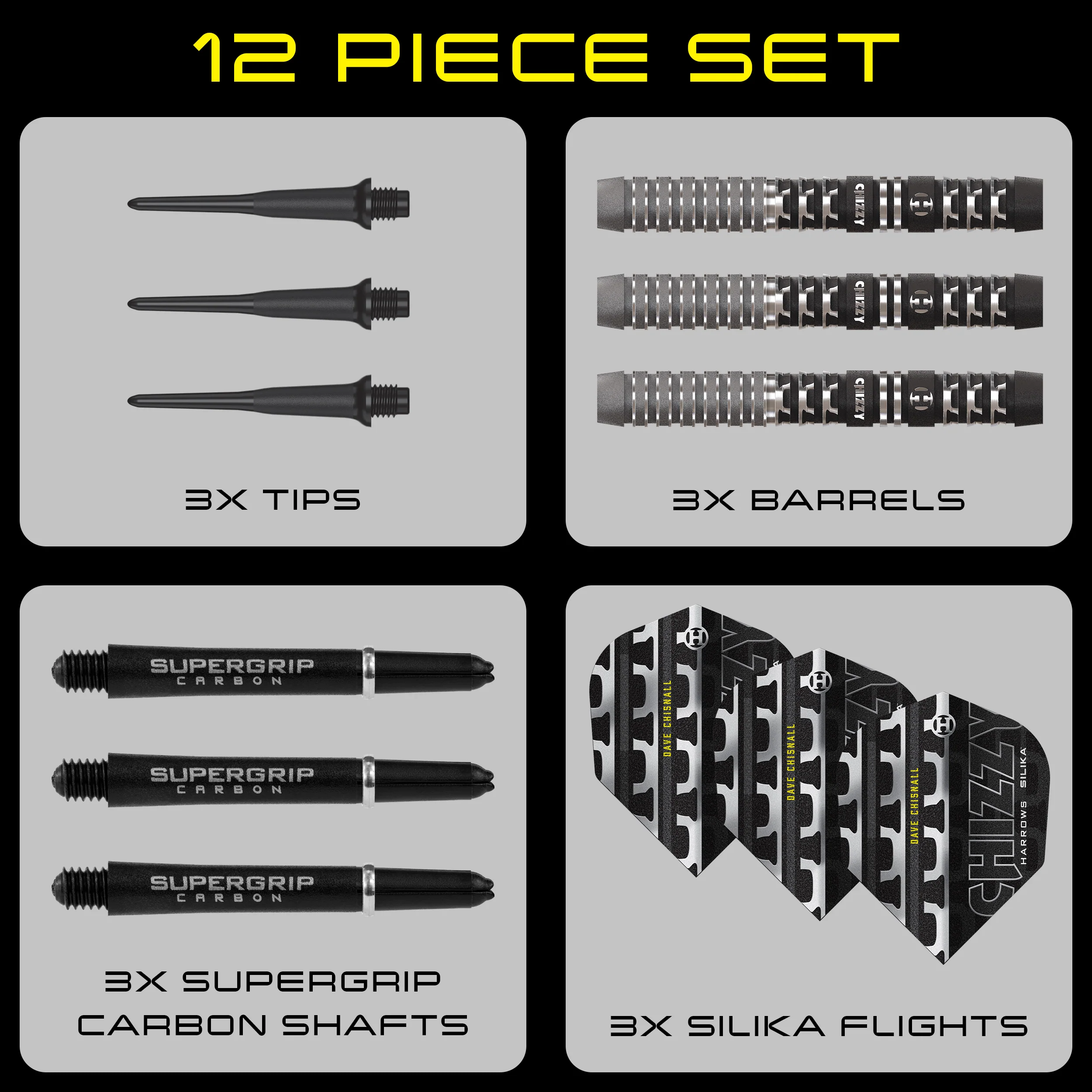 *Harrows Dave Chisnall Darts - Soft Tip - 90% Tungsten - Series 4 - Image 5