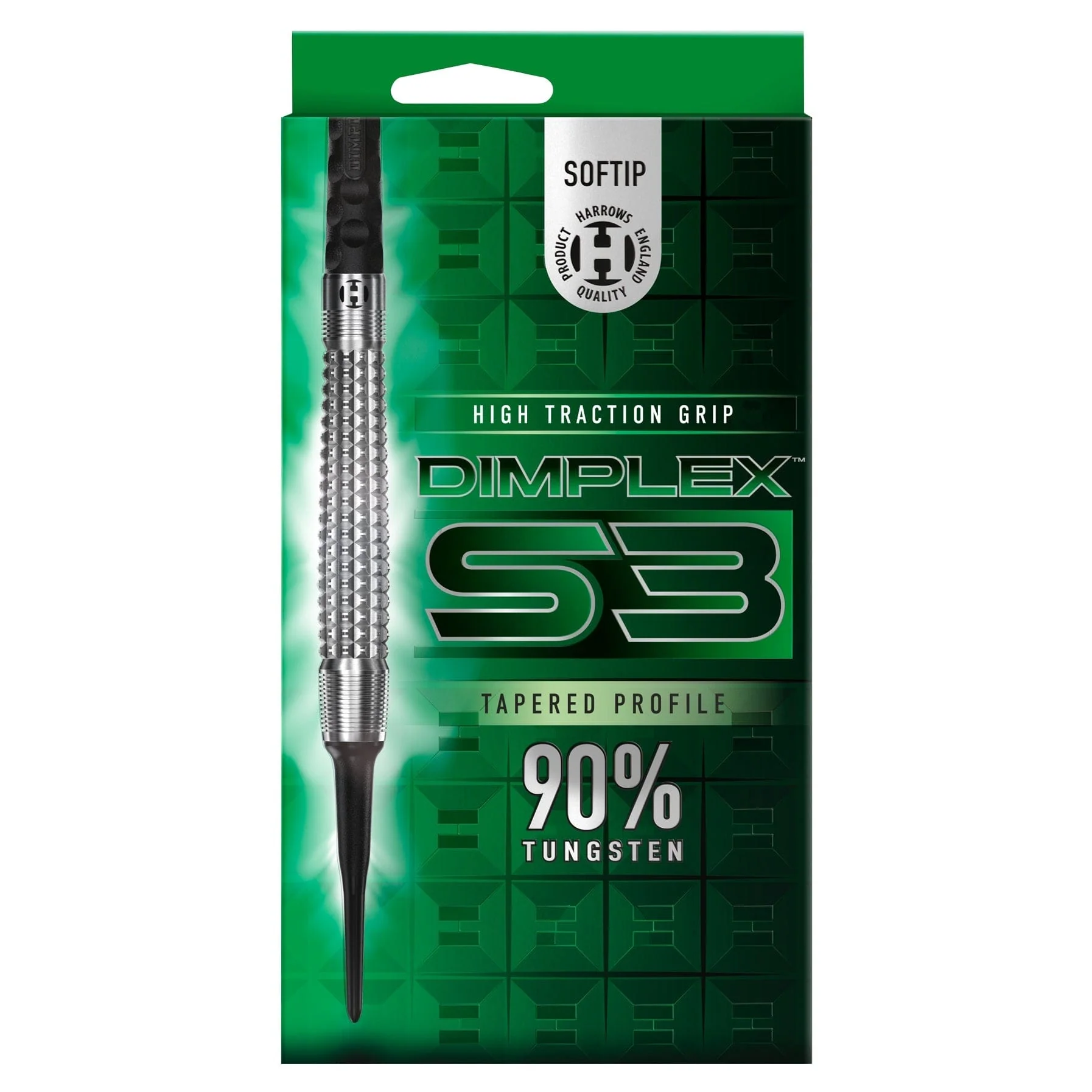 *Harrows Dimplex S3 Darts - Soft Tip - 90% Tungsten - Tapered - Image 6