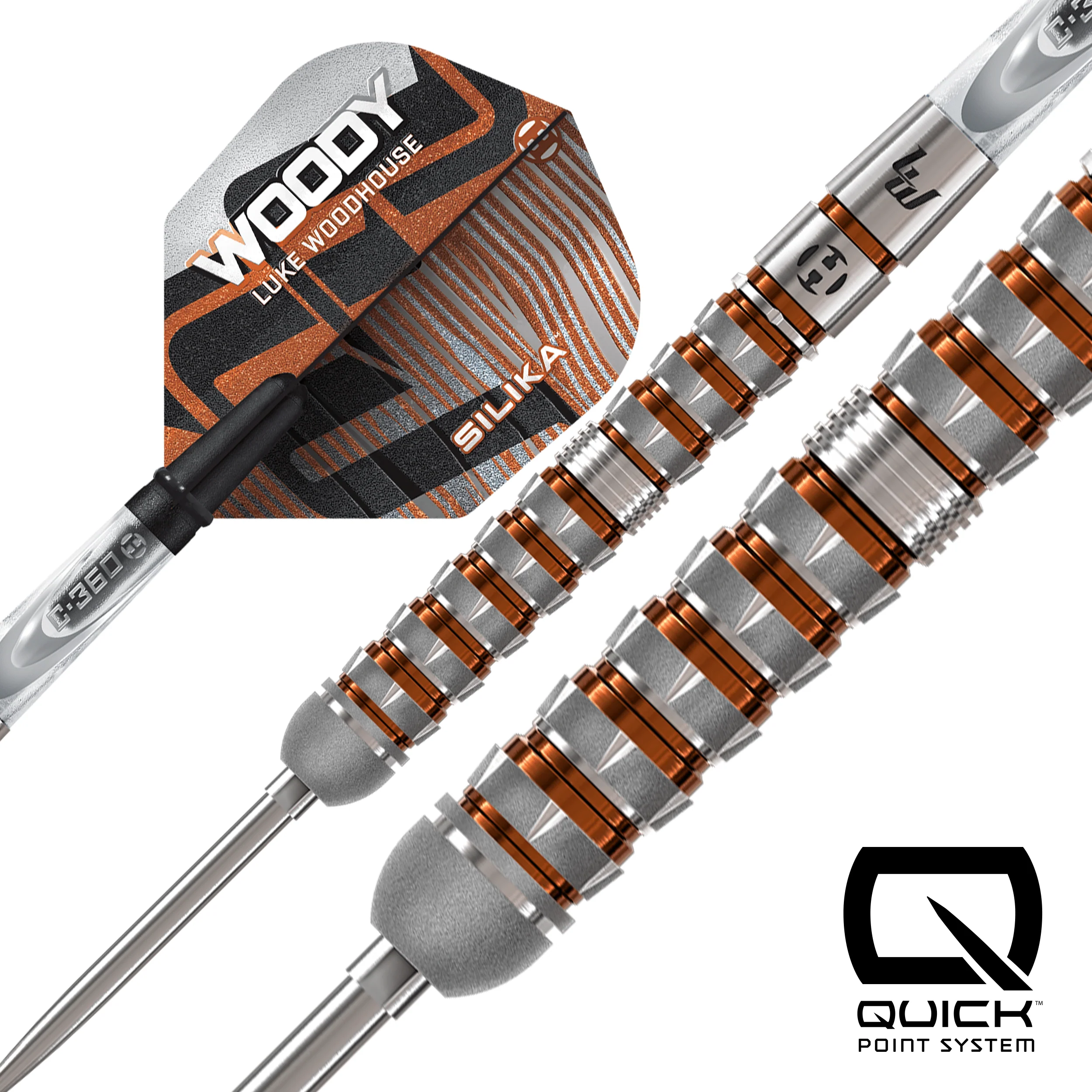 Harrows Luke Woodhouse Darts - Steel Tip - 90% Tungsten - Series 3 - Image 3