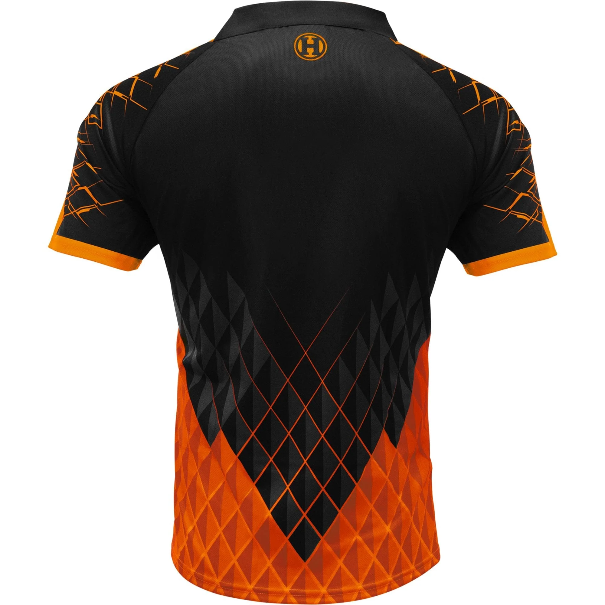 *Harrows Paragon Dart Shirt - with Pocket - Black & Orange - Image 3