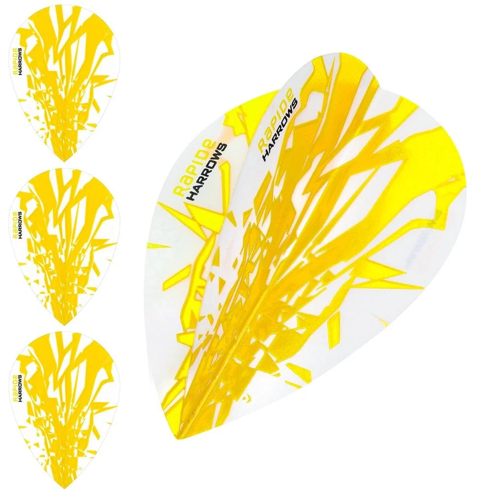 *Harrows Rapide Dart Flights - Pear Shape - 100 Micron - Image 16