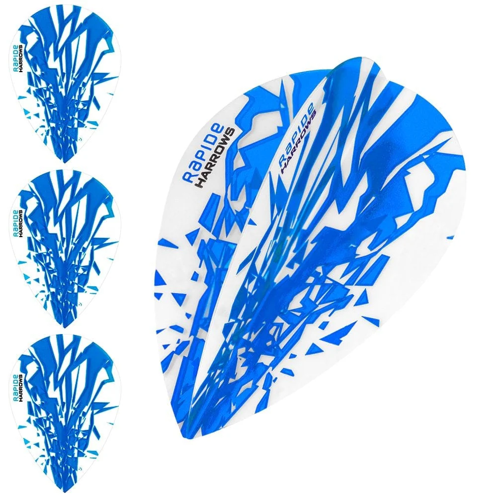 *Harrows Rapide Dart Flights - Pear Shape - 100 Micron - Image 2