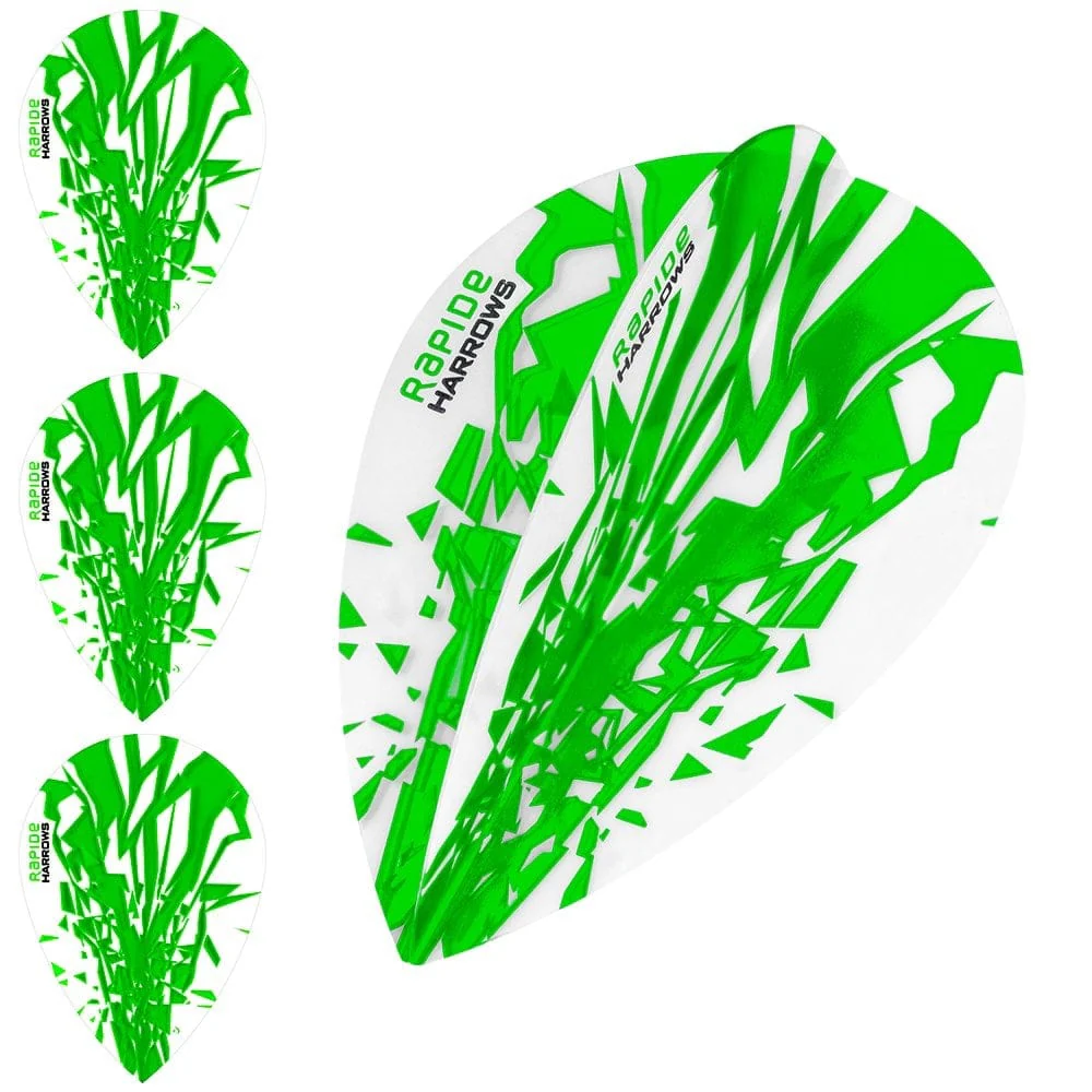 *Harrows Rapide Dart Flights - Pear Shape - 100 Micron - Image 6