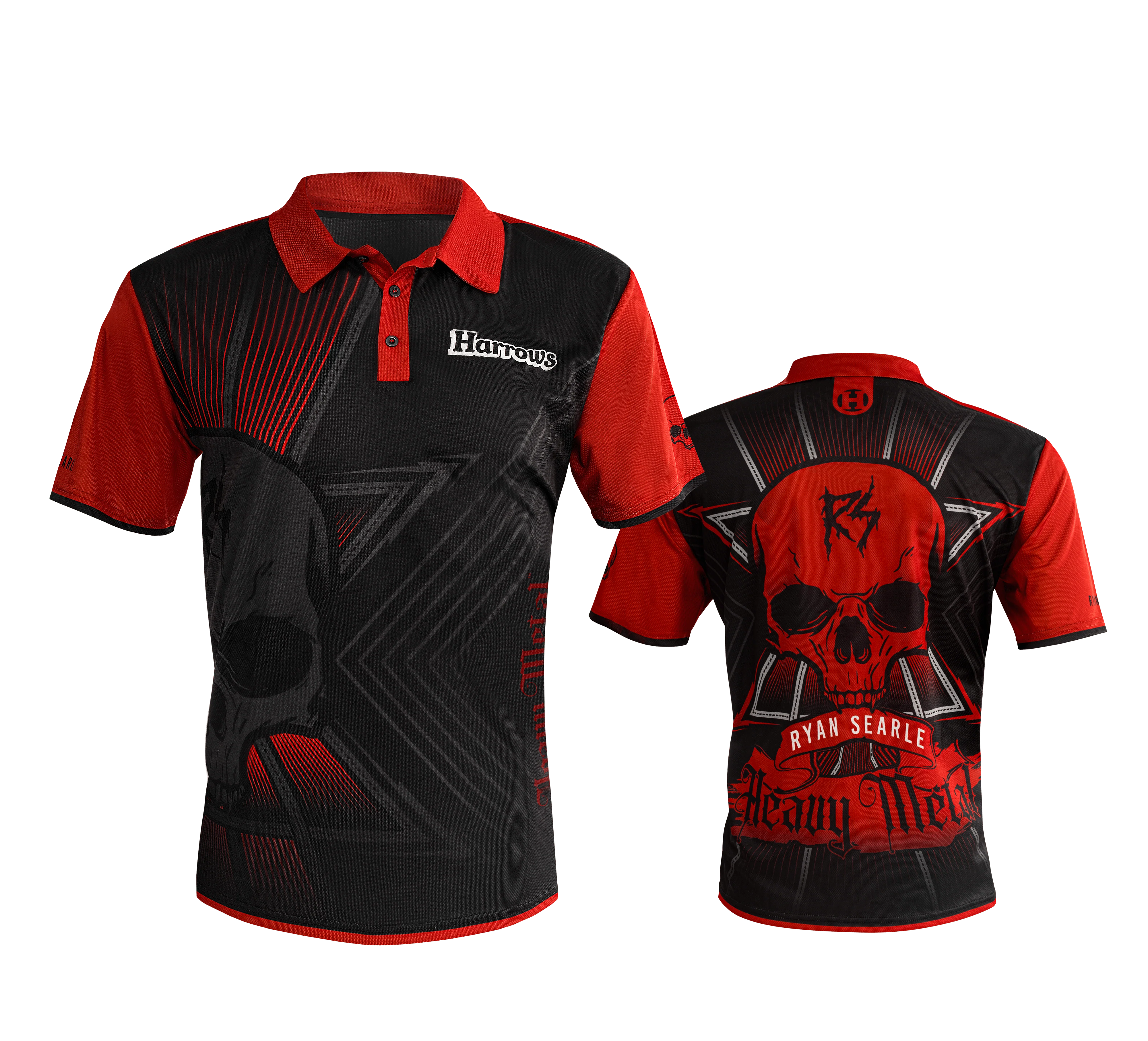*Harrows Ryan Searle Darts Shirt - Heavy Metal