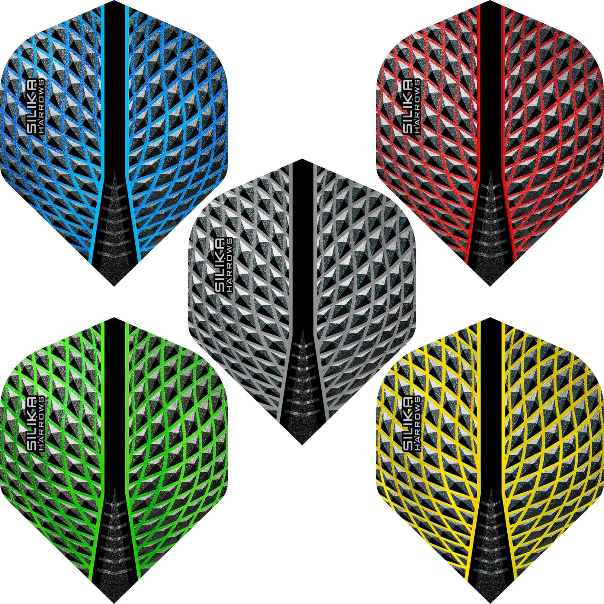 *Harrows Silika Dart Flights - Tough Crystaline Coated - Std - No2